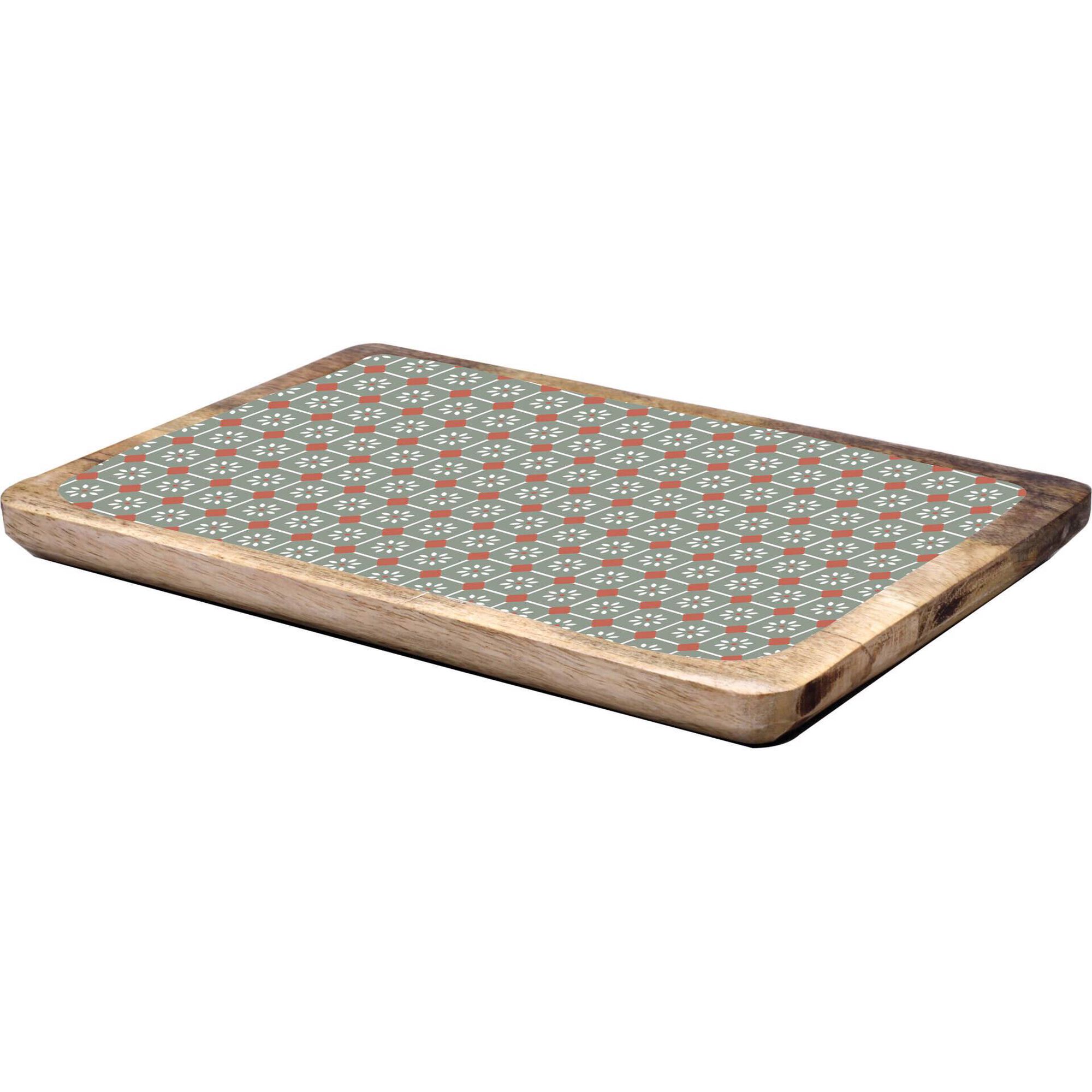 T&aacute;bua Retangular 22x14x1,5cm Motivos Verde