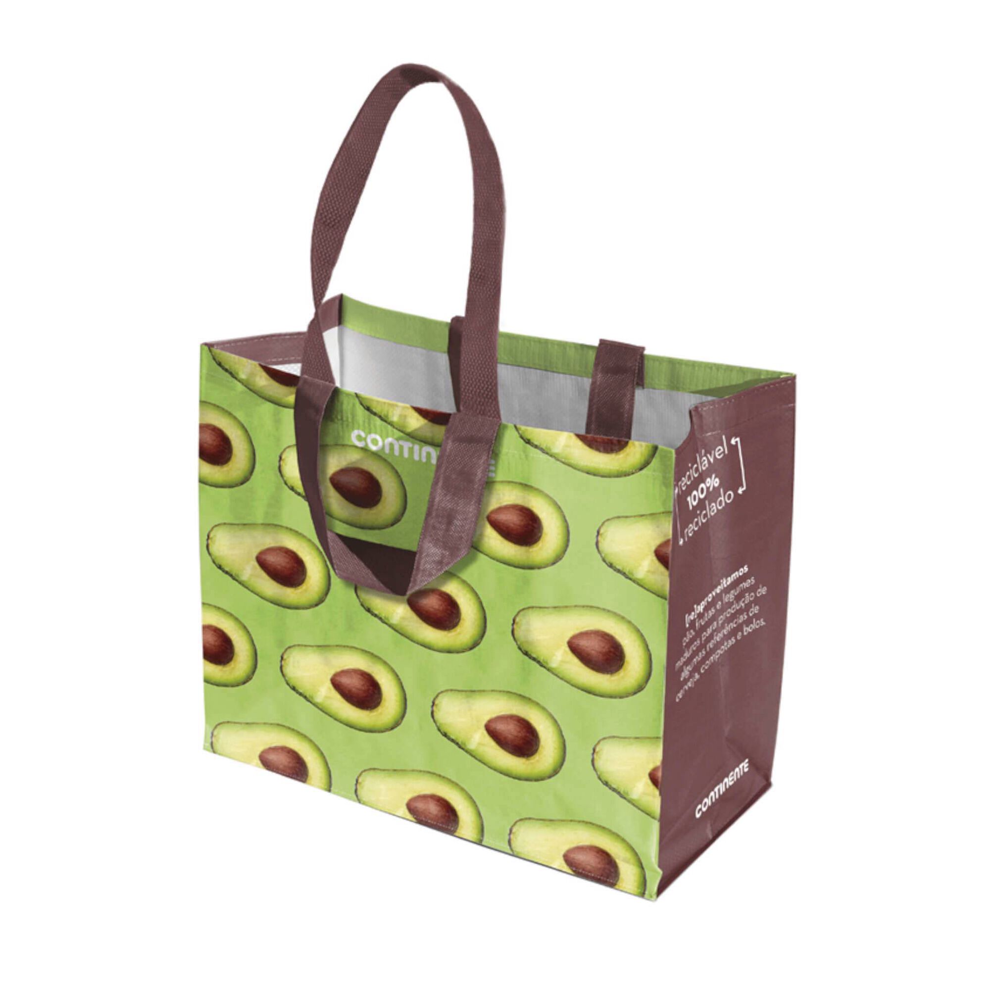Saco Compras Reutiliz&aacute;vel 38,6L Abacates