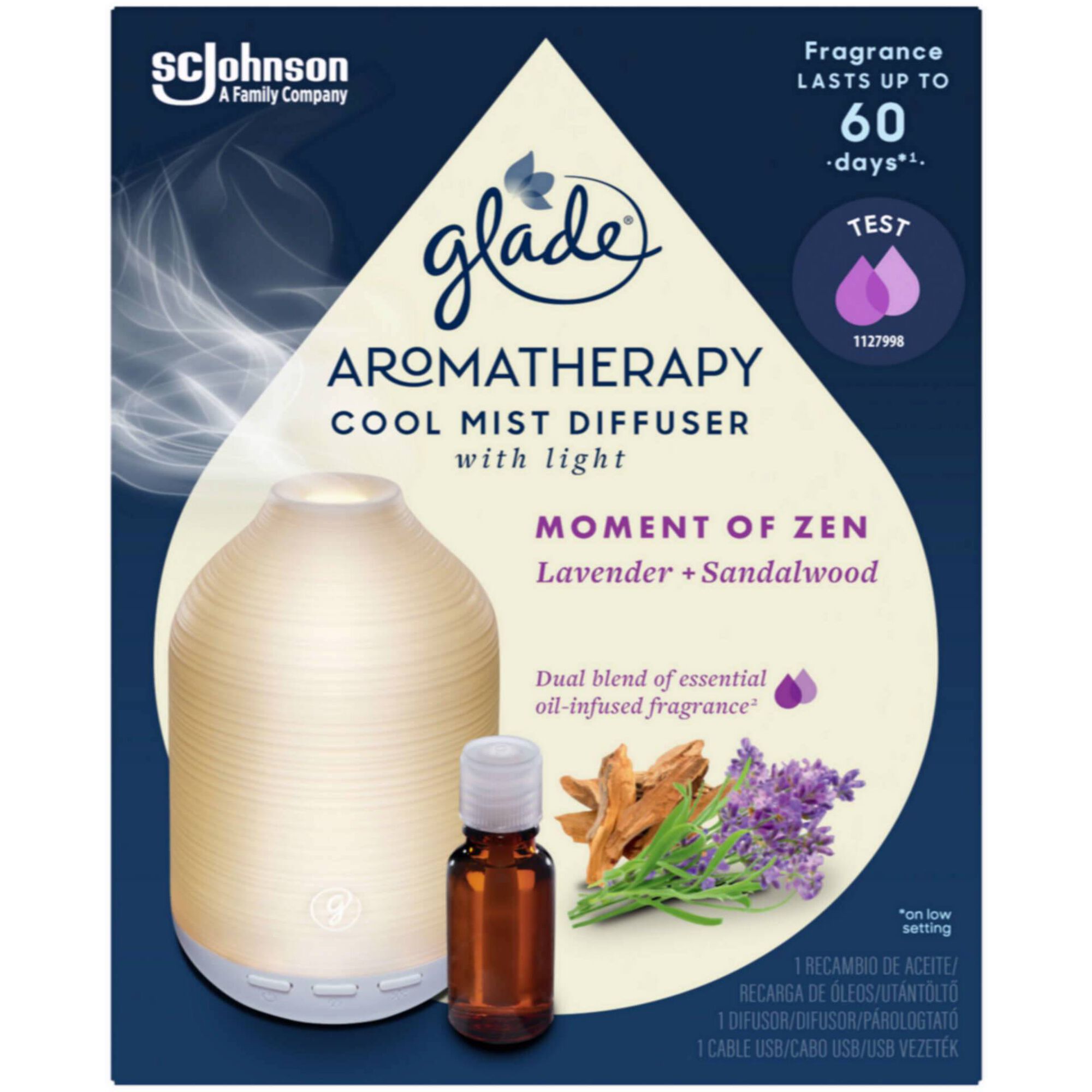 Ambientador Difusor Aromatherapy Cool Mist Moment of Zen