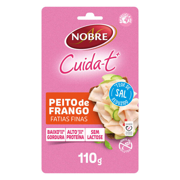 Fiambre de Peito de Frango Fatias Finas Cuida-t+ Nobre