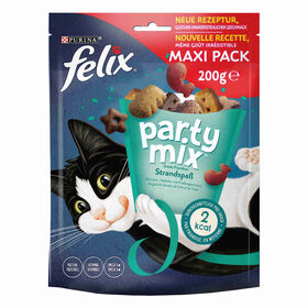 Snack para Gato Adulto Party Mix Original Frango, Fígado e Peru