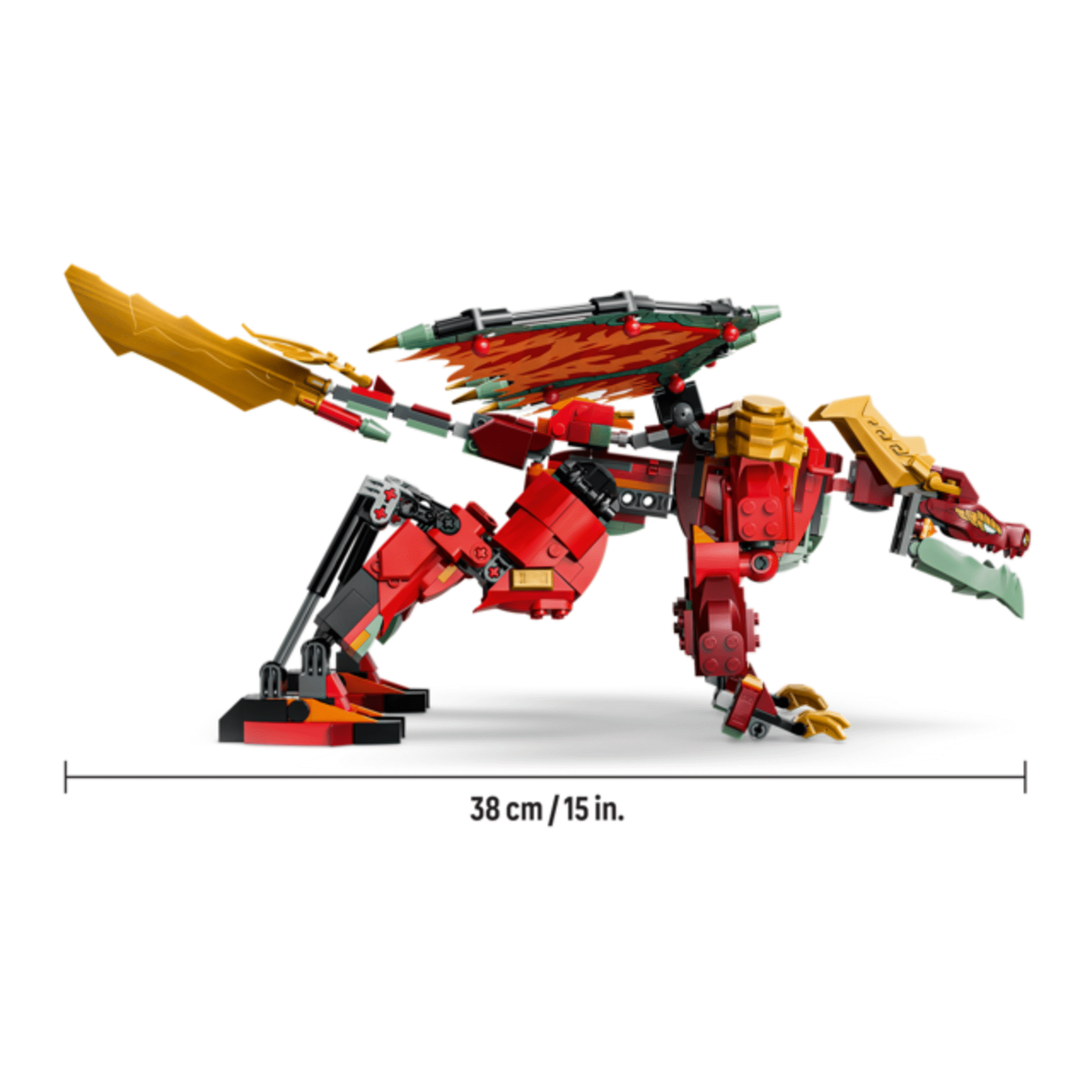 LEGO Ninjago - Rob&ocirc; Drag&atilde;o Transformador da Wyldfyre - 71868