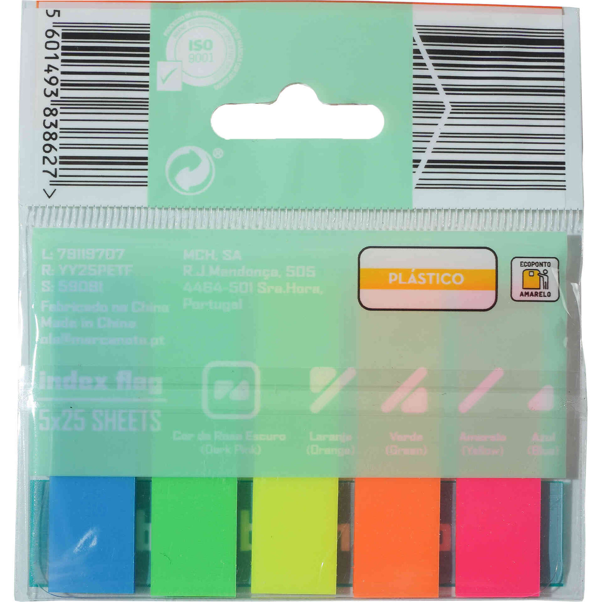 Sinalizadores 5x25 Folhas Multicor Note!