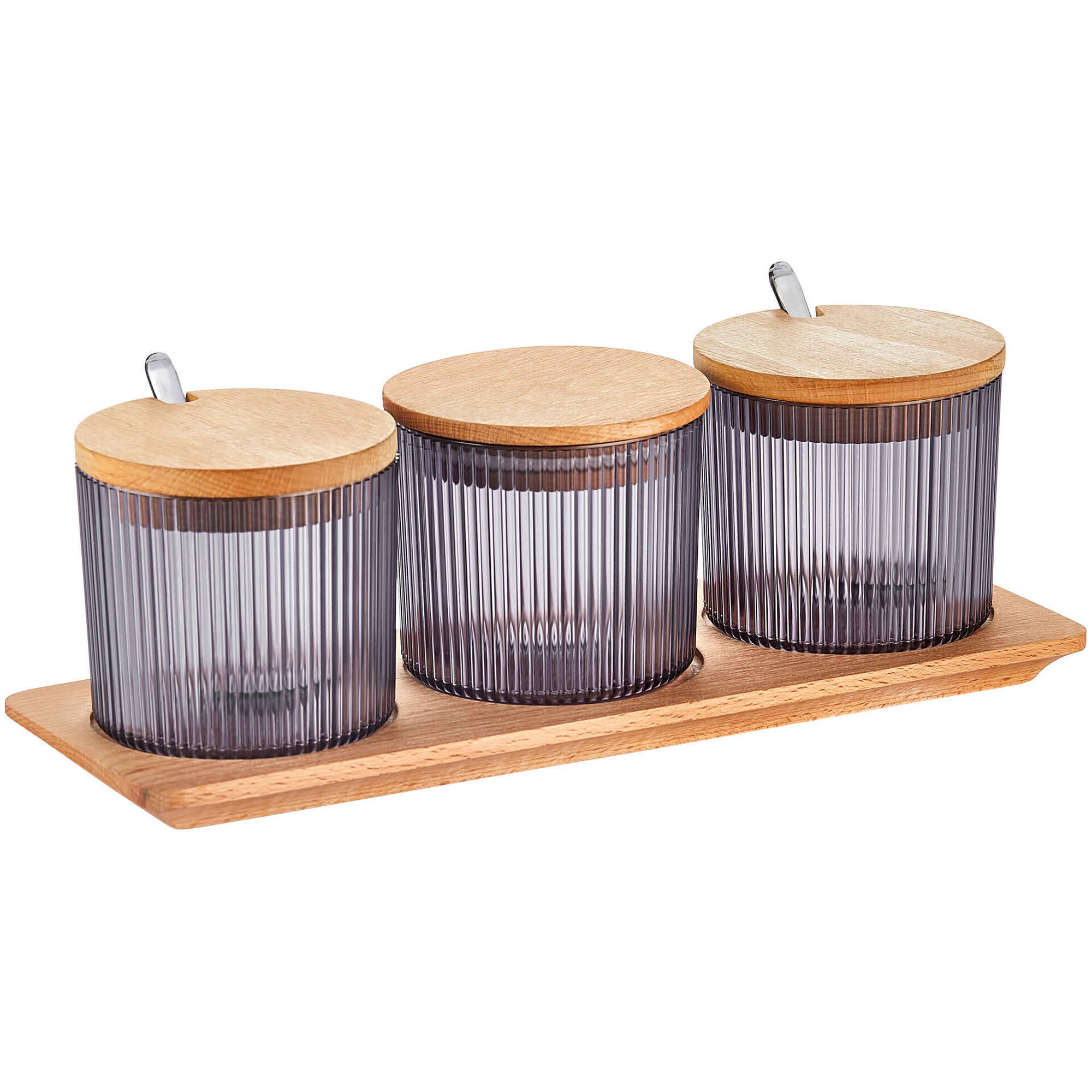 Conjunto 3 Recipientes Multiusos Smoke