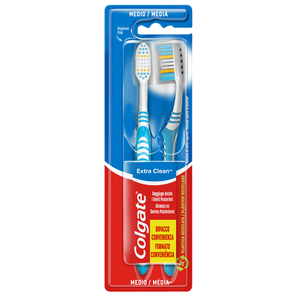 Escova de Dentes Extra Clean Média Colgate