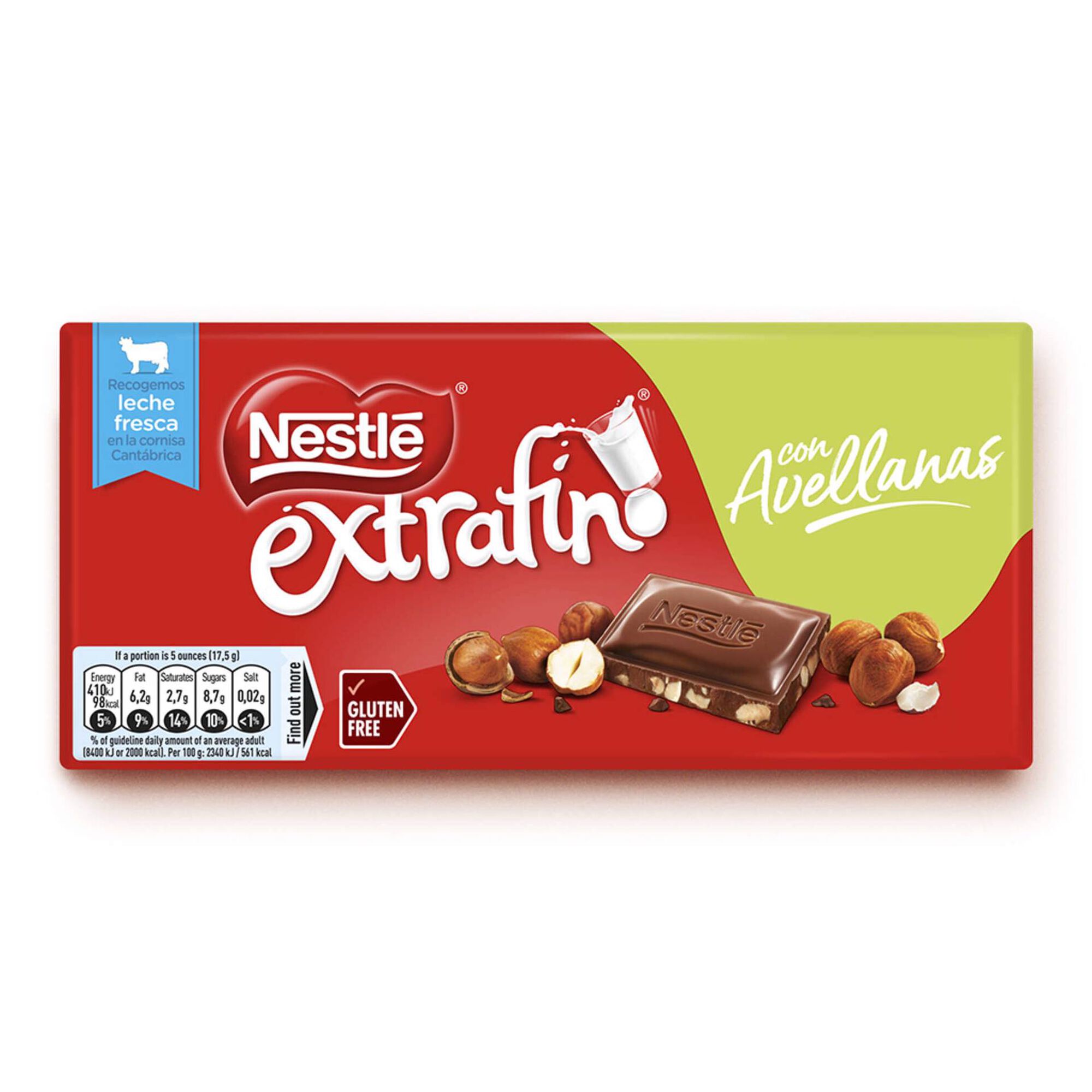 Tablete de Chocolate de Leite com Avelã Extrafino sem Glúten Tablete de Chocolate de Leite com Avelã Extrafino sem Glúten