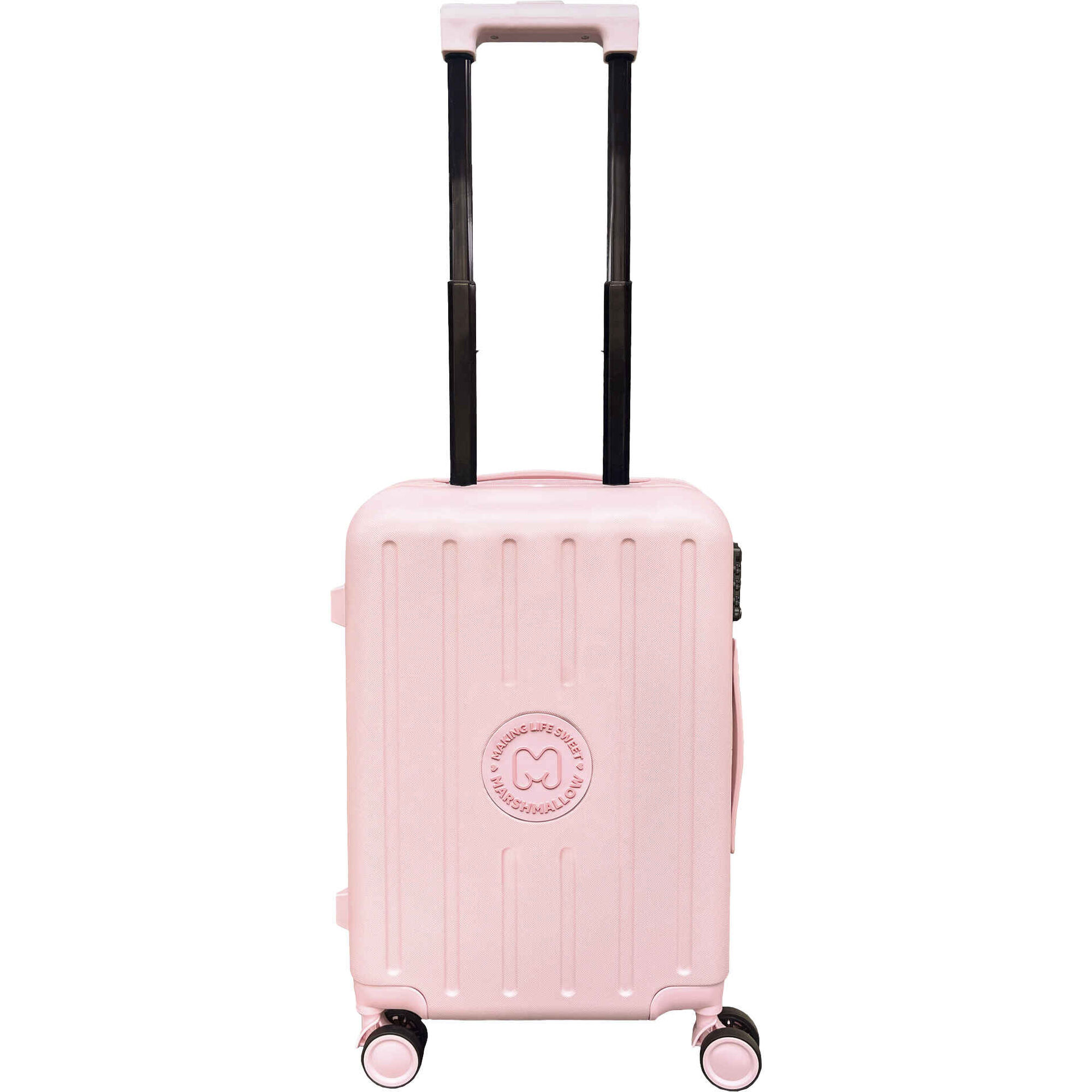 Mala de Cabine 4 Rodas Rosa Marshmallow