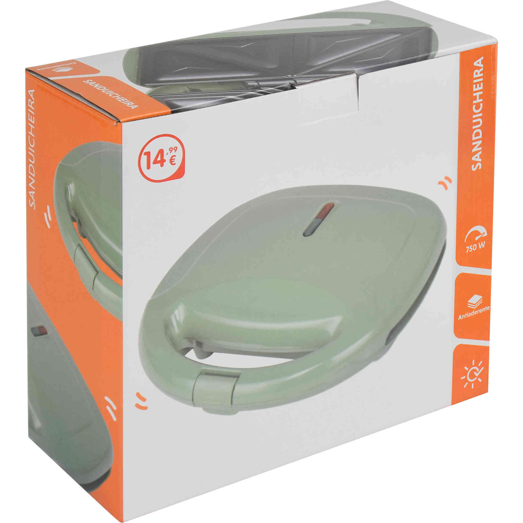 Sanduicheira Antiaderente 750W Bazar&atilde;o