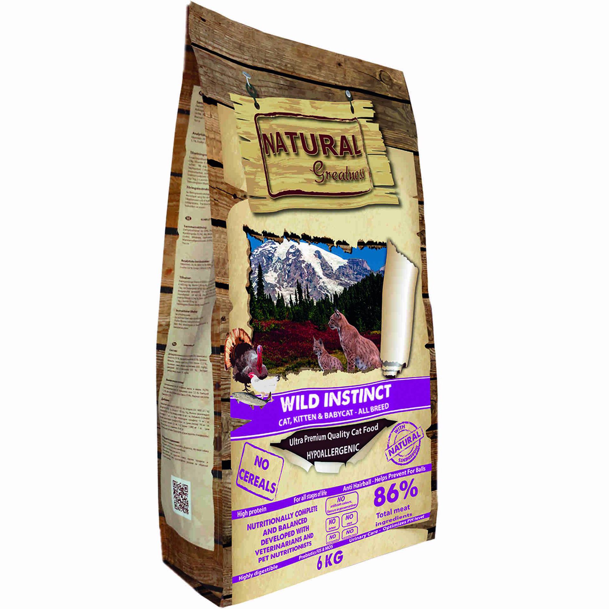 Ra&ccedil;&atilde;o para Gato Adulto Wild Instinct Natural Greatness