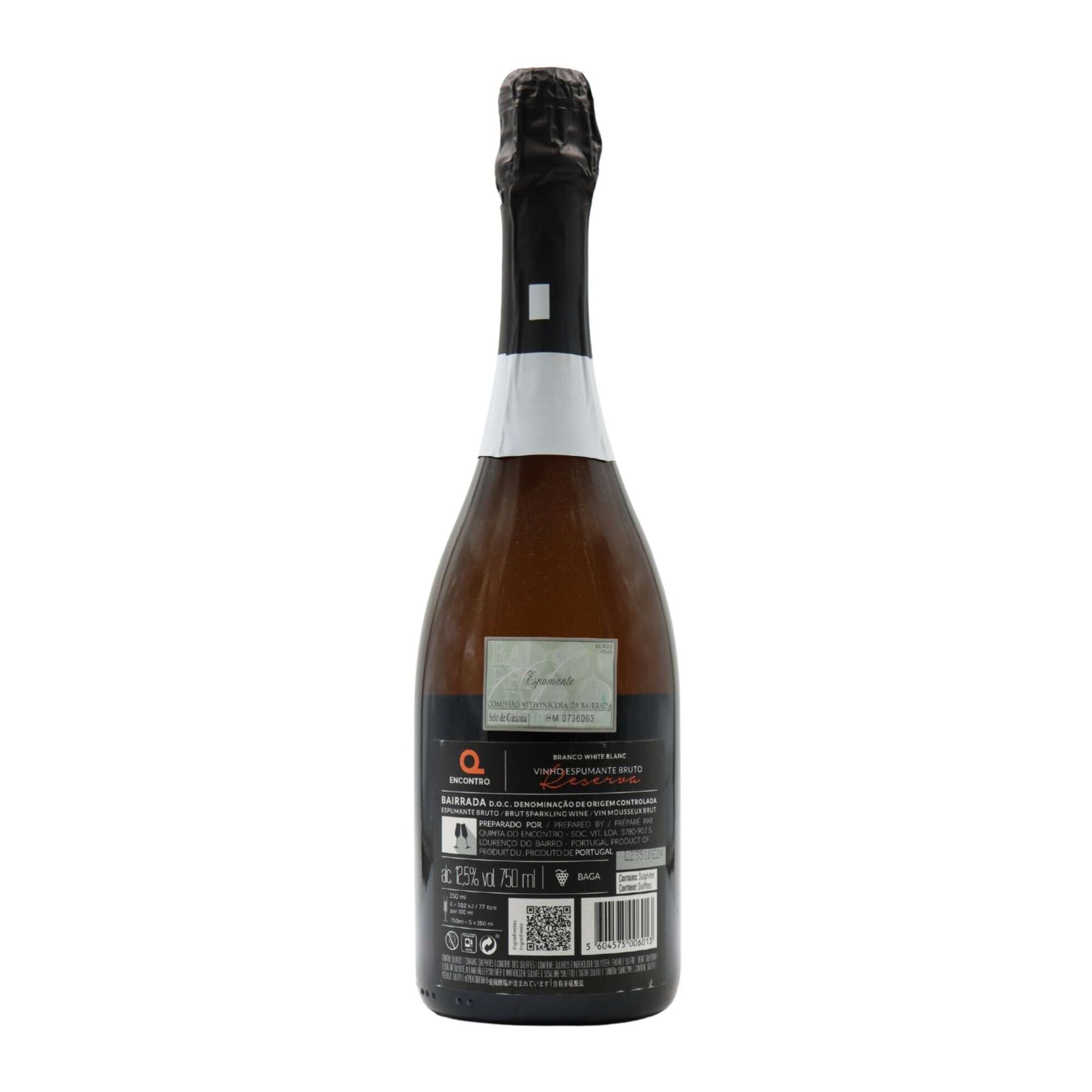 Encontro Reserva Bruto Branco Espumante Bairrada Bruto