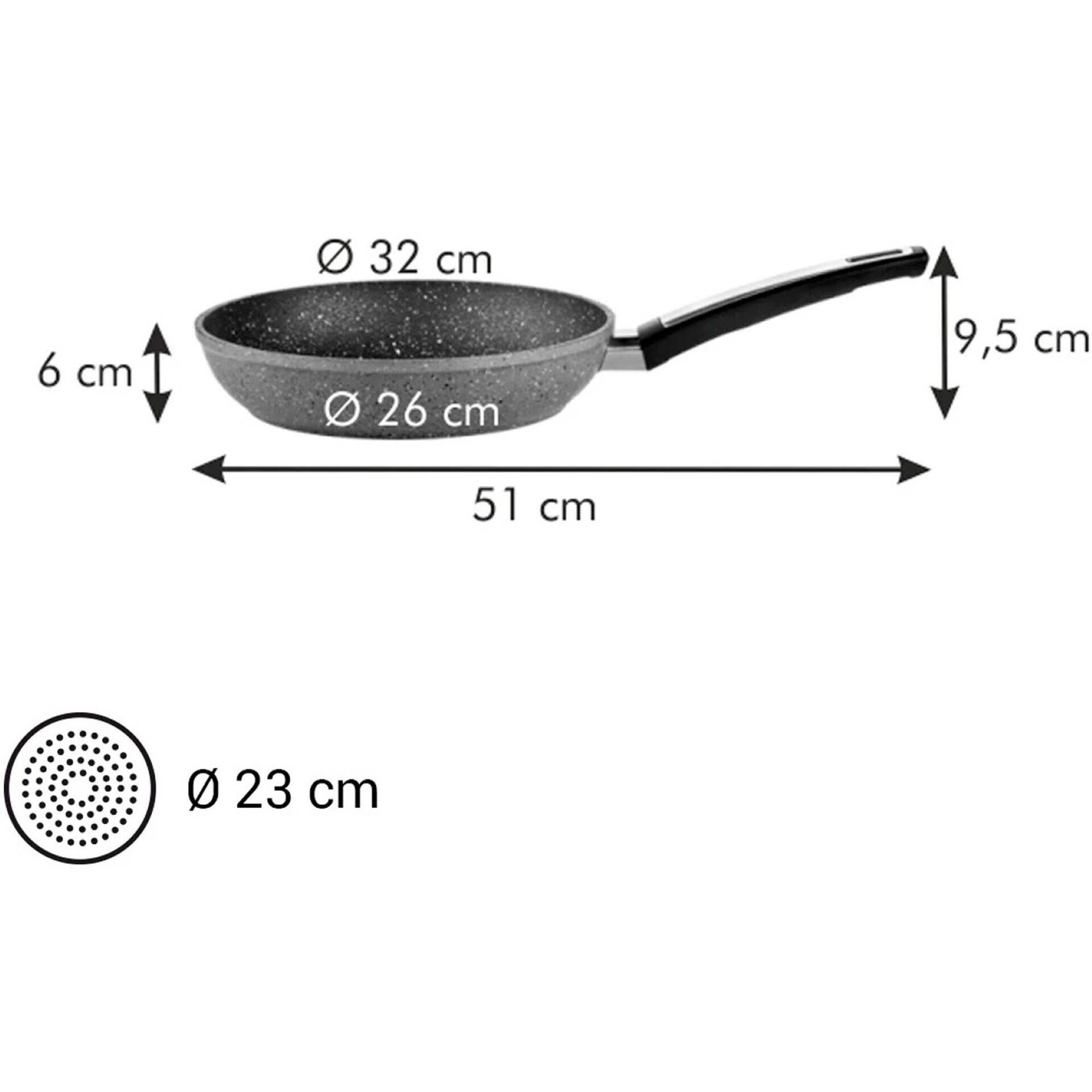 Frigideira I-Premium Stone 32cm Tescoma