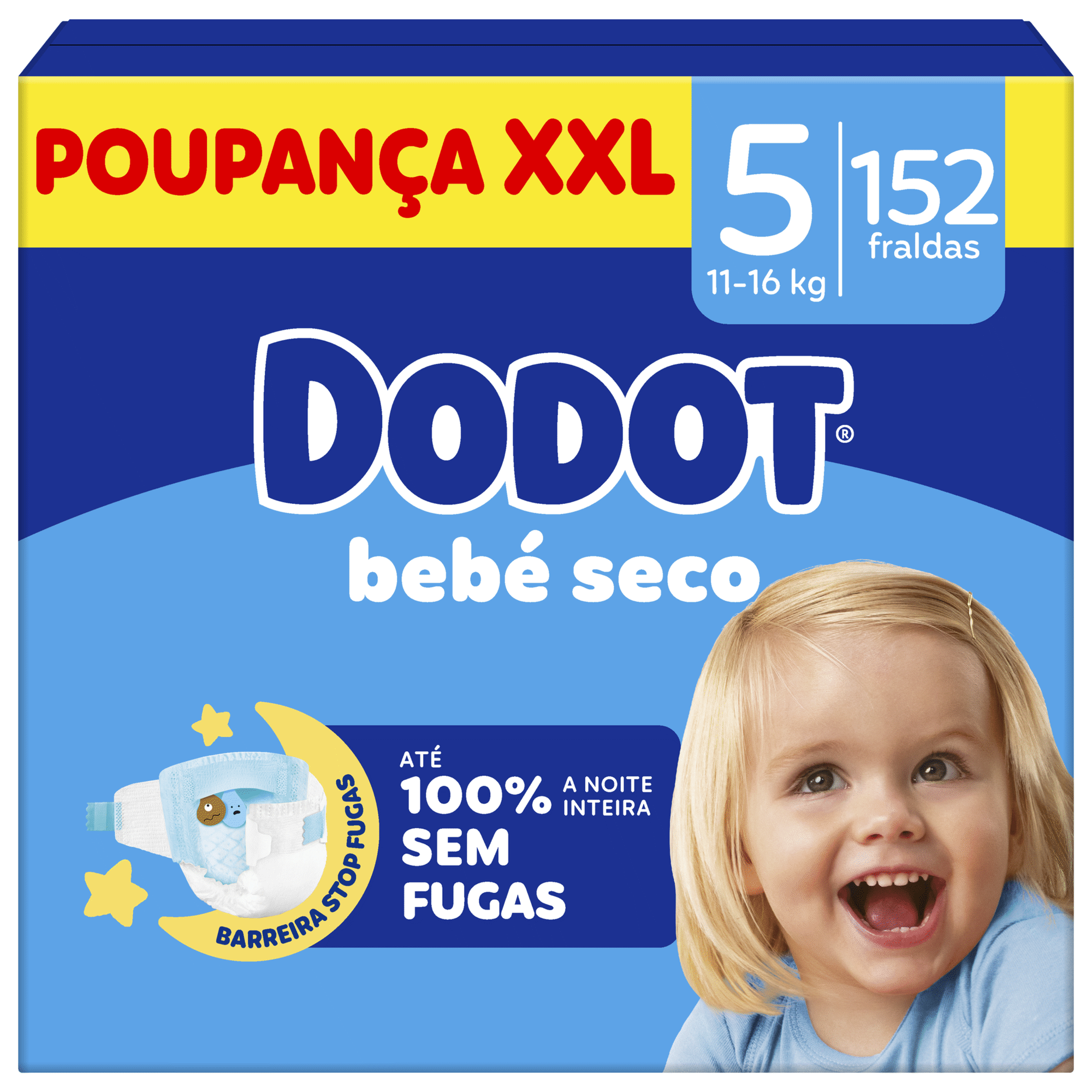 Fraldas Beb&eacute; Seco 11-16kg T5 Dodot