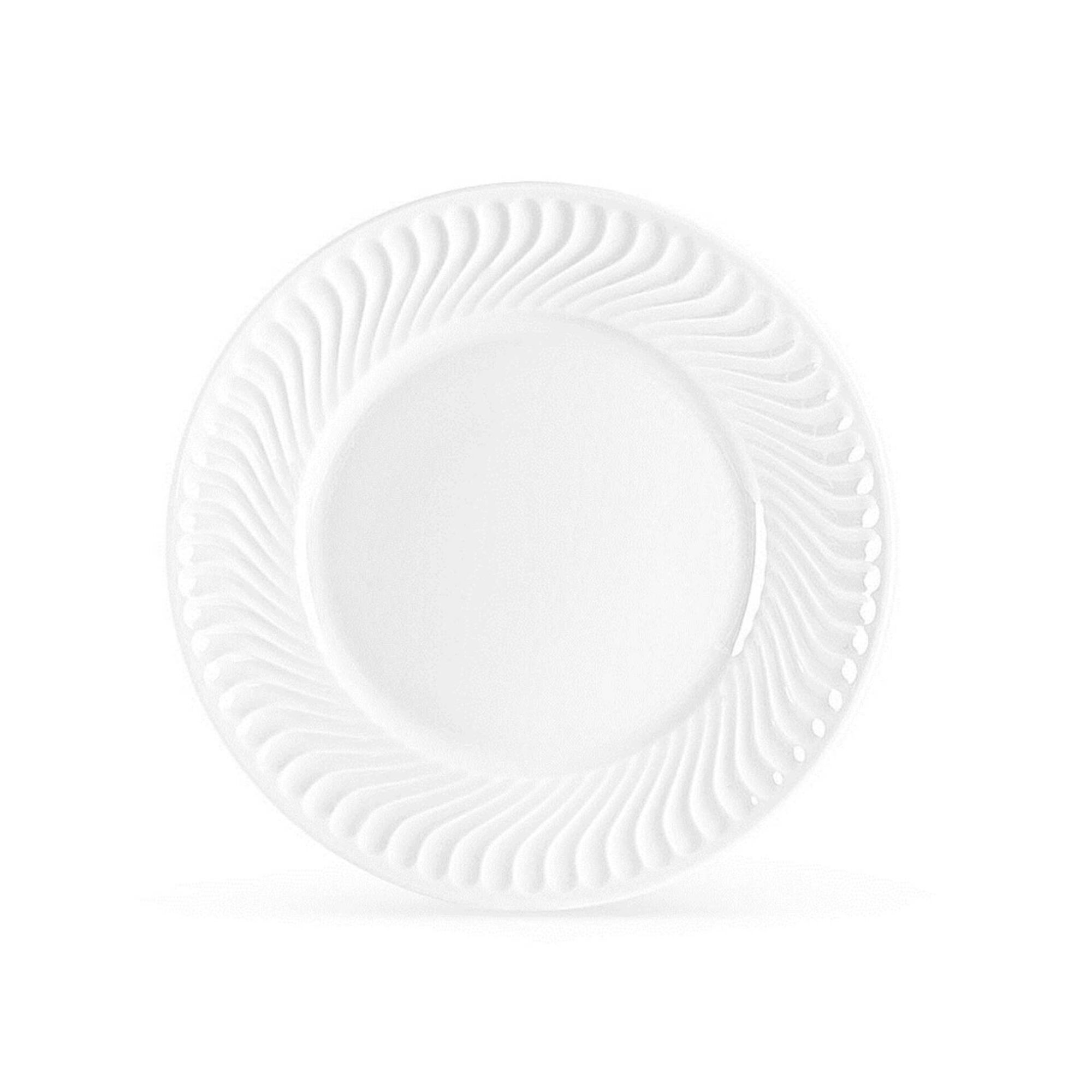 Prato Raso 25cm Branco Sagres