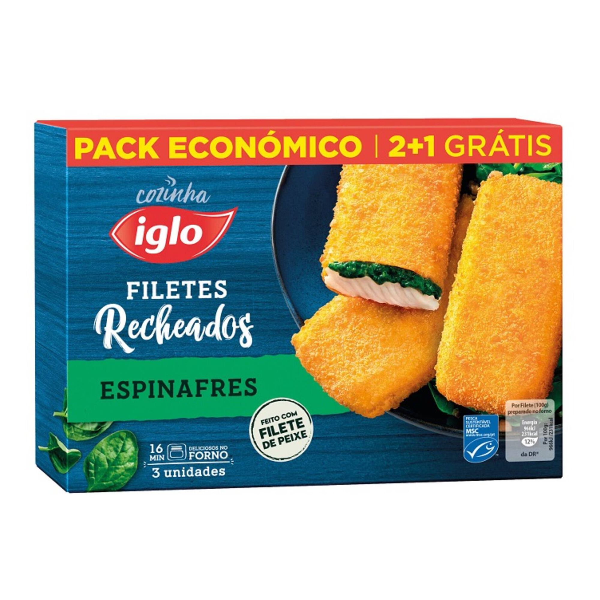 Filetes Recheados Espinafres