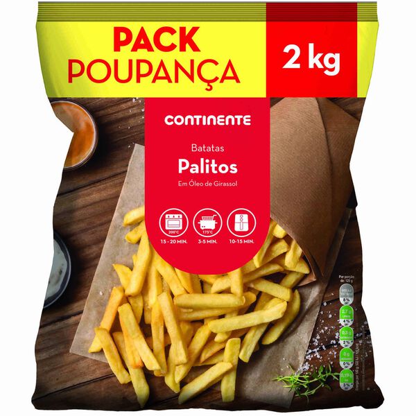 Batata Palitos Pack Poupança Continente