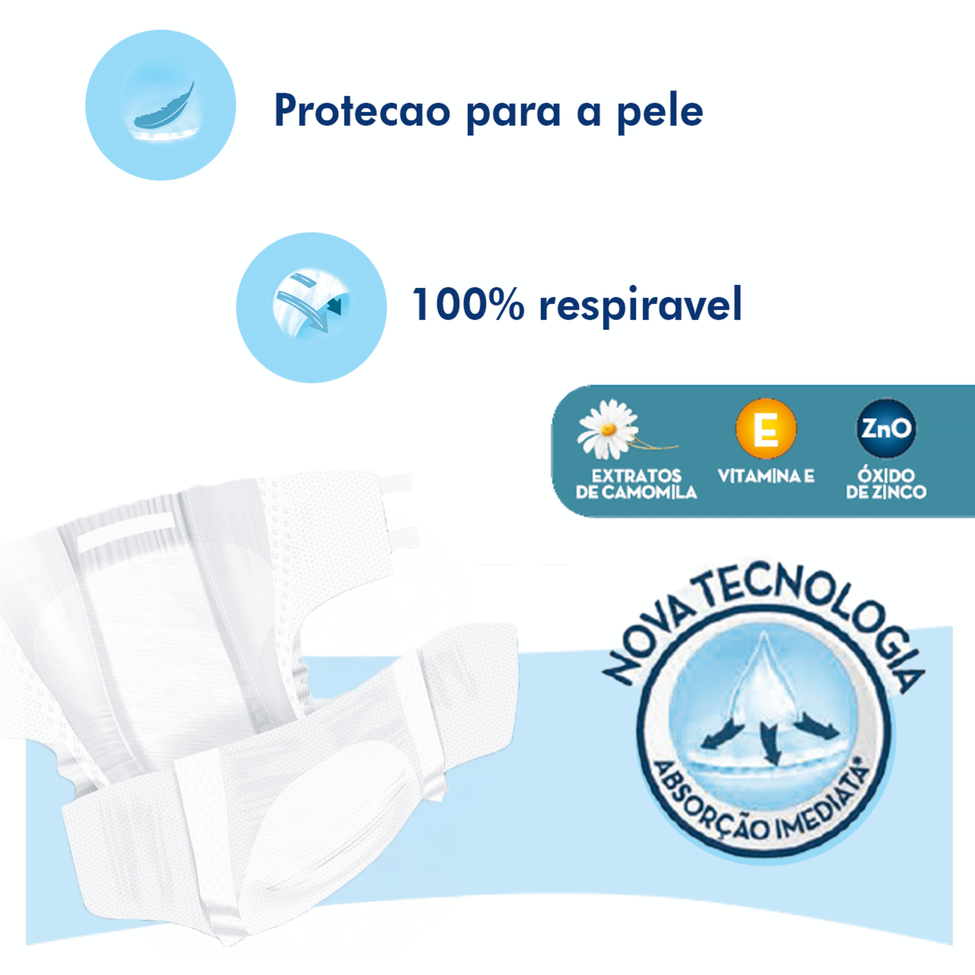 Fraldas Incontin&ecirc;ncia Noite M