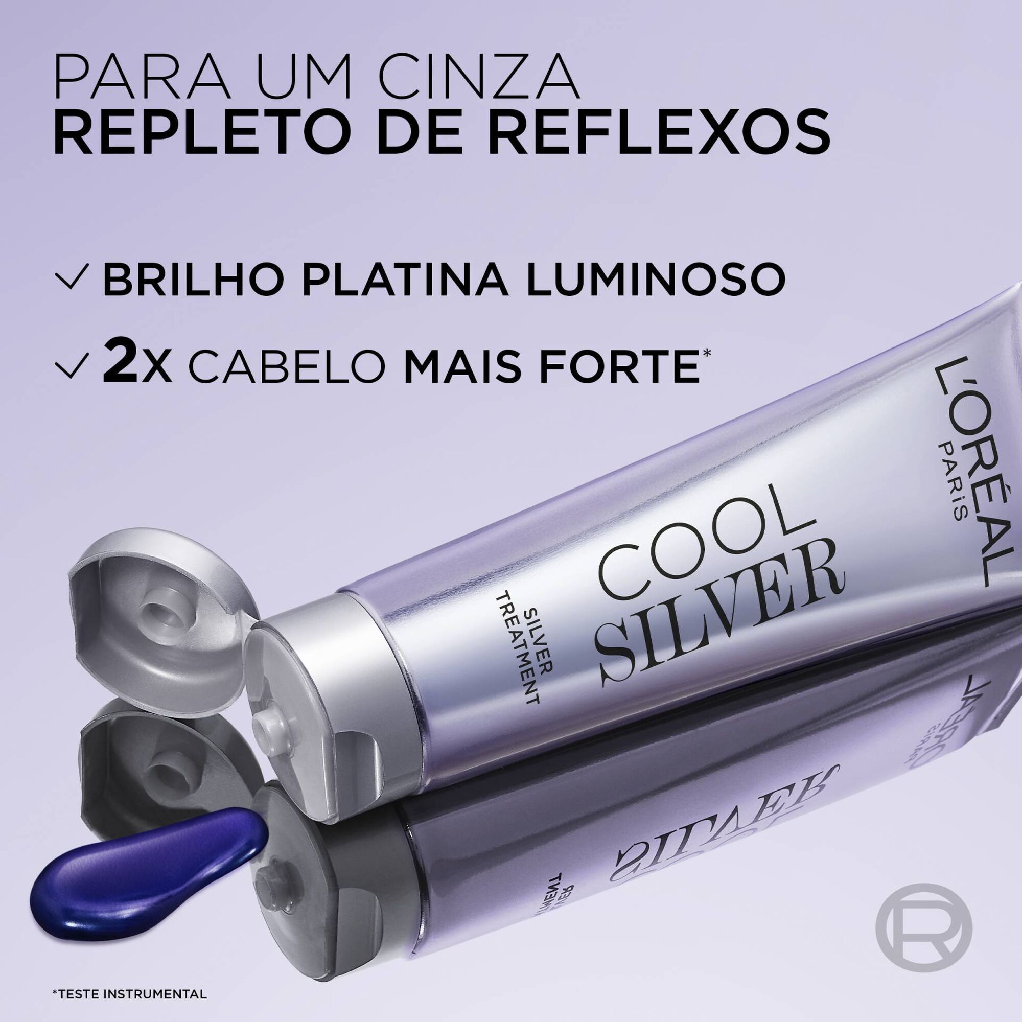 Tratamento Cabelo Matizador Cinza Platina Branco Pérola