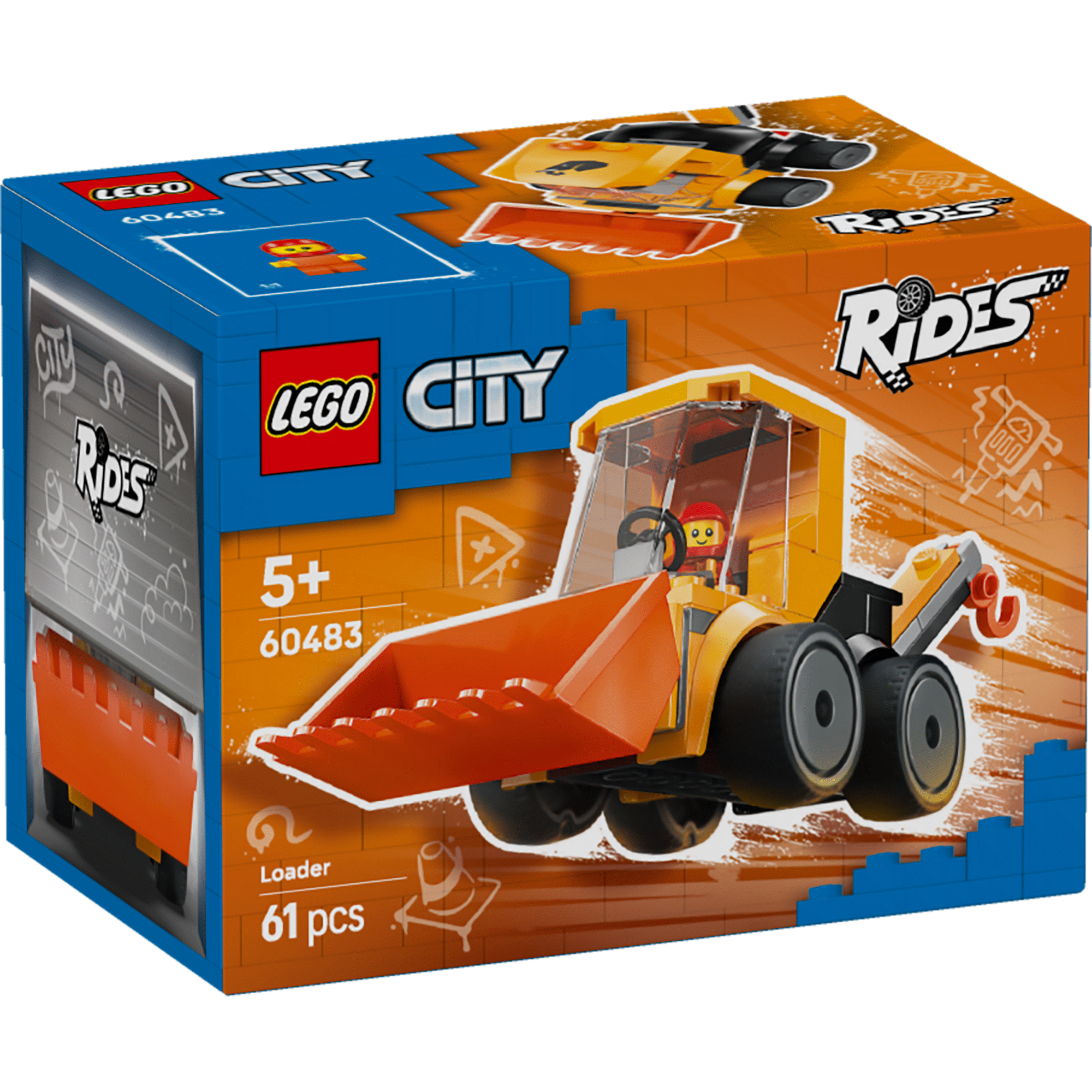 LEGO City - Ve&iacute;culos &ndash; Carregadora de Constru&ccedil;&atilde;o - 60483