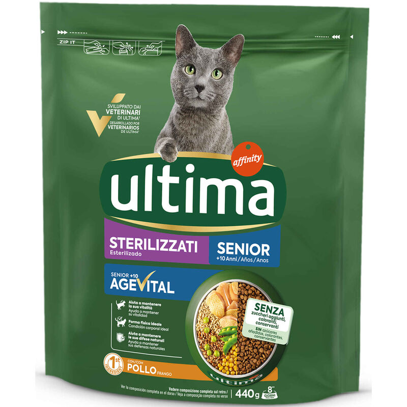 Ração para Gato Sénior Esterilizado Affinity Ultima
