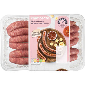 Salsichas Frescas de Porco com Queijo Continente, , hi-res