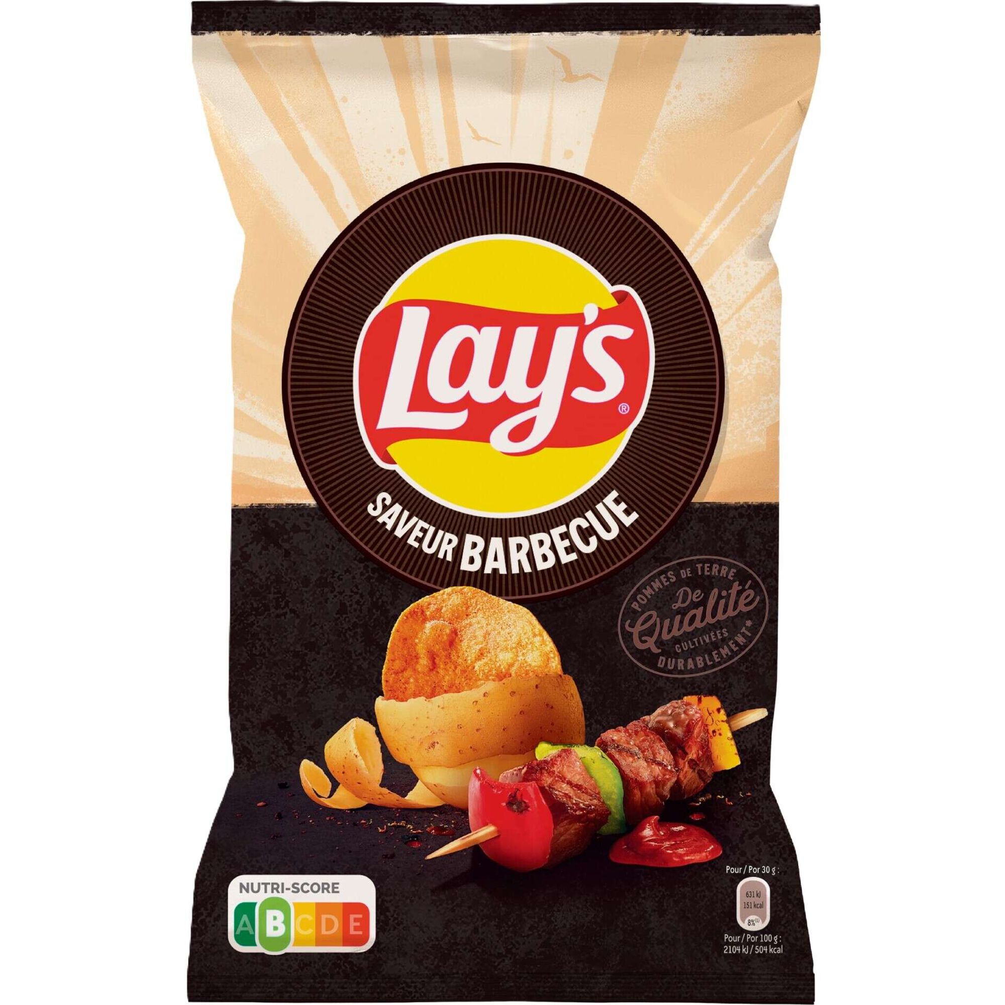 Batata Frita Lisa Sabor Barbecue