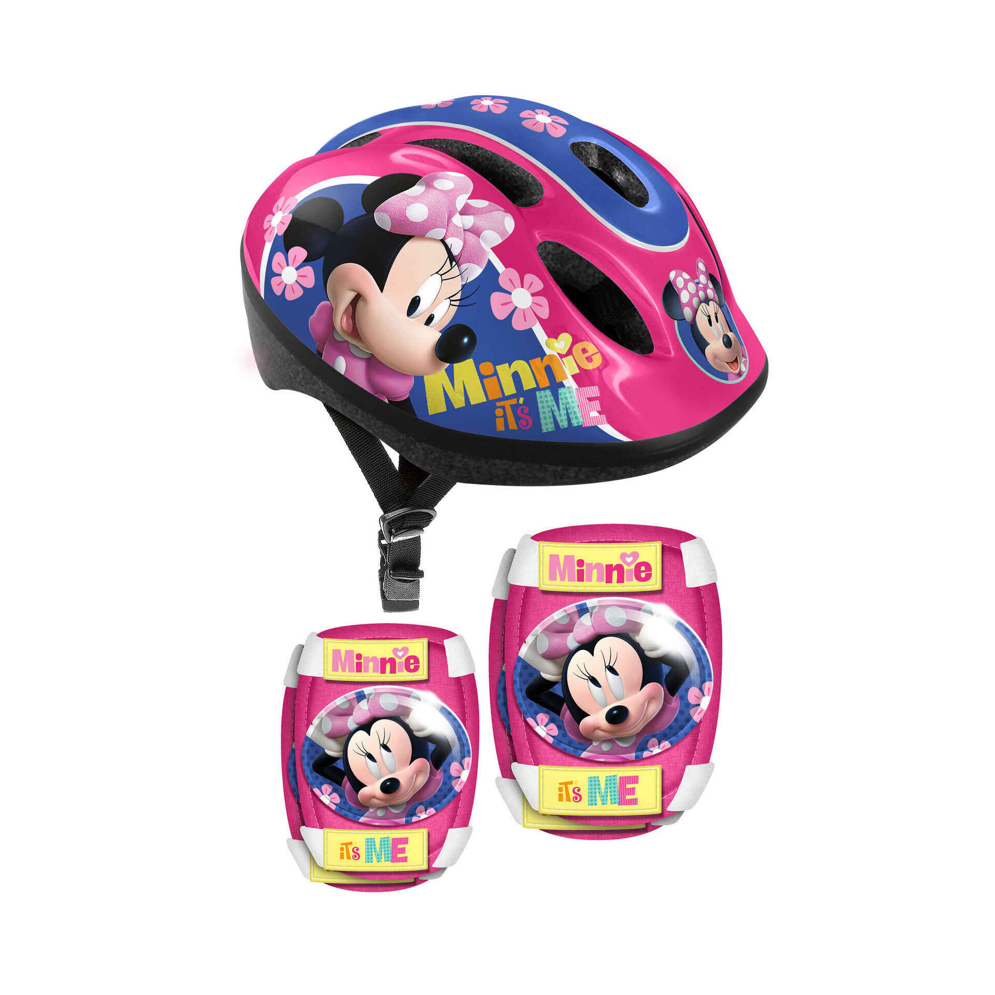Capacete Joelheira e Cotoveleira Minnie
