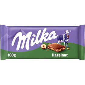 Tablete de Chocolate de Leite com Avel&atilde; Milka
