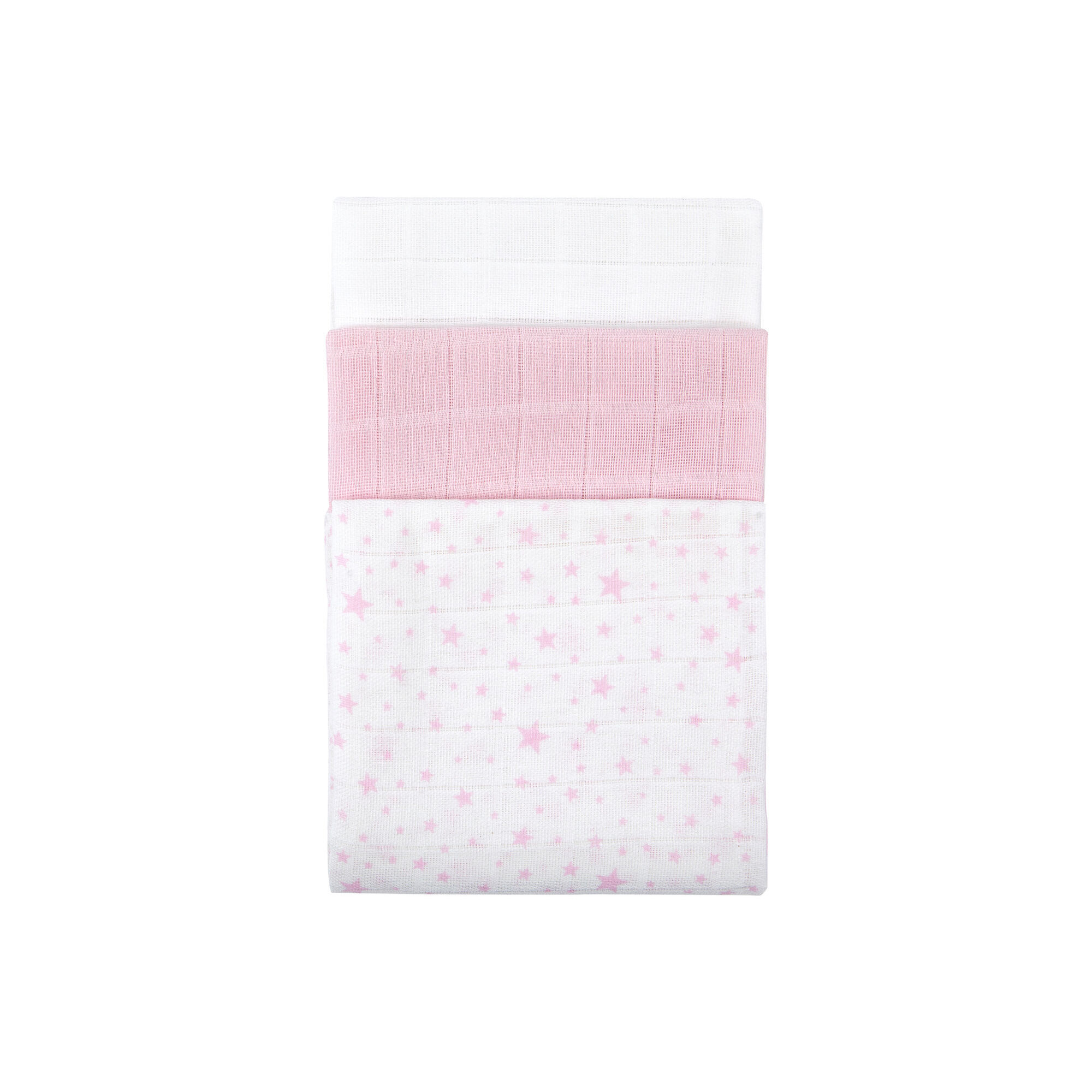 Fraldas Algod&atilde;o 65x65cm Rosa