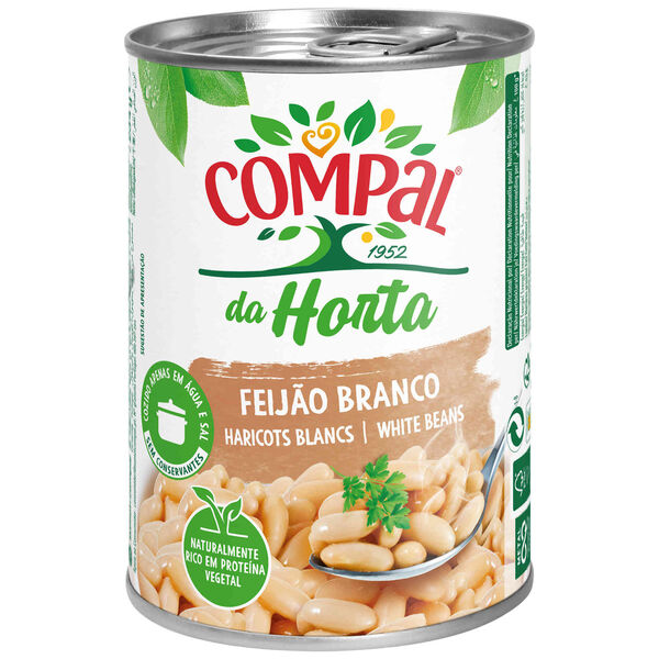 Feijão Branco Cozido Compal da Horta