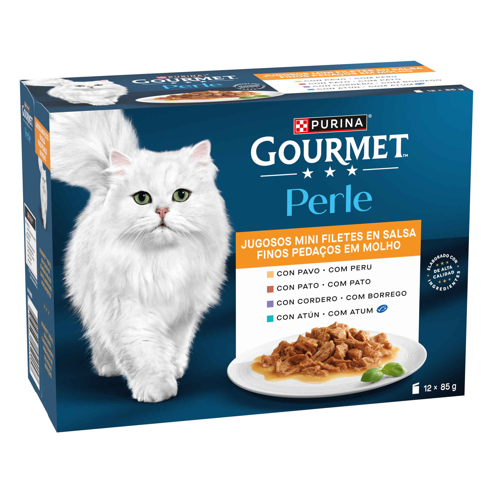 Comida H&uacute;mida para Gato Adulto Saquetas Purina Gourmet Perle