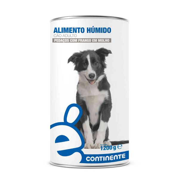 Comida Húmida para Cão Adulto Pedaços Frango É Continente