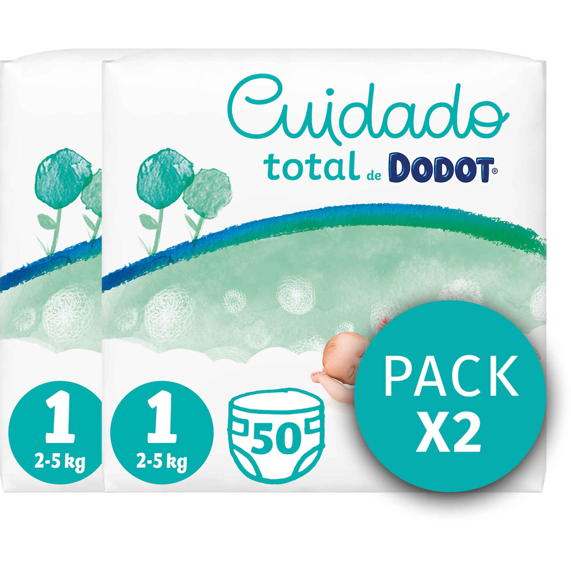 Fraldas Cuidado Total 2-5kg T1