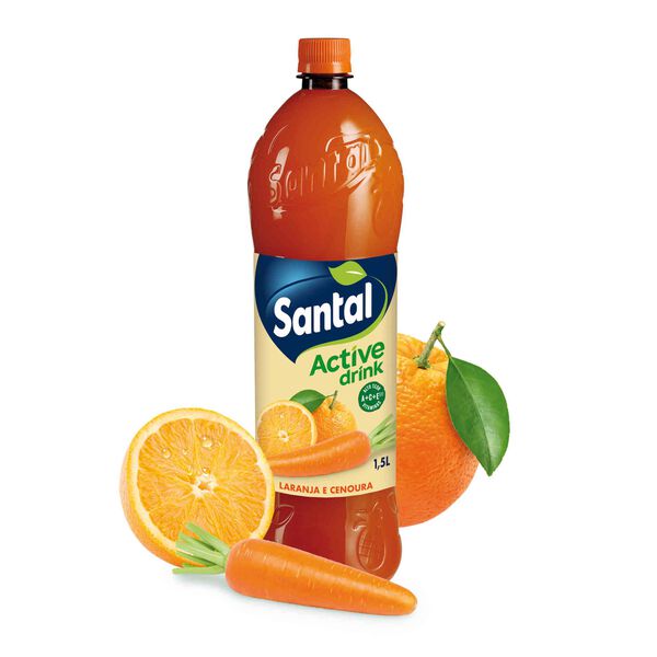 Refrigerante sem Gás Laranja e Cenoura Santal