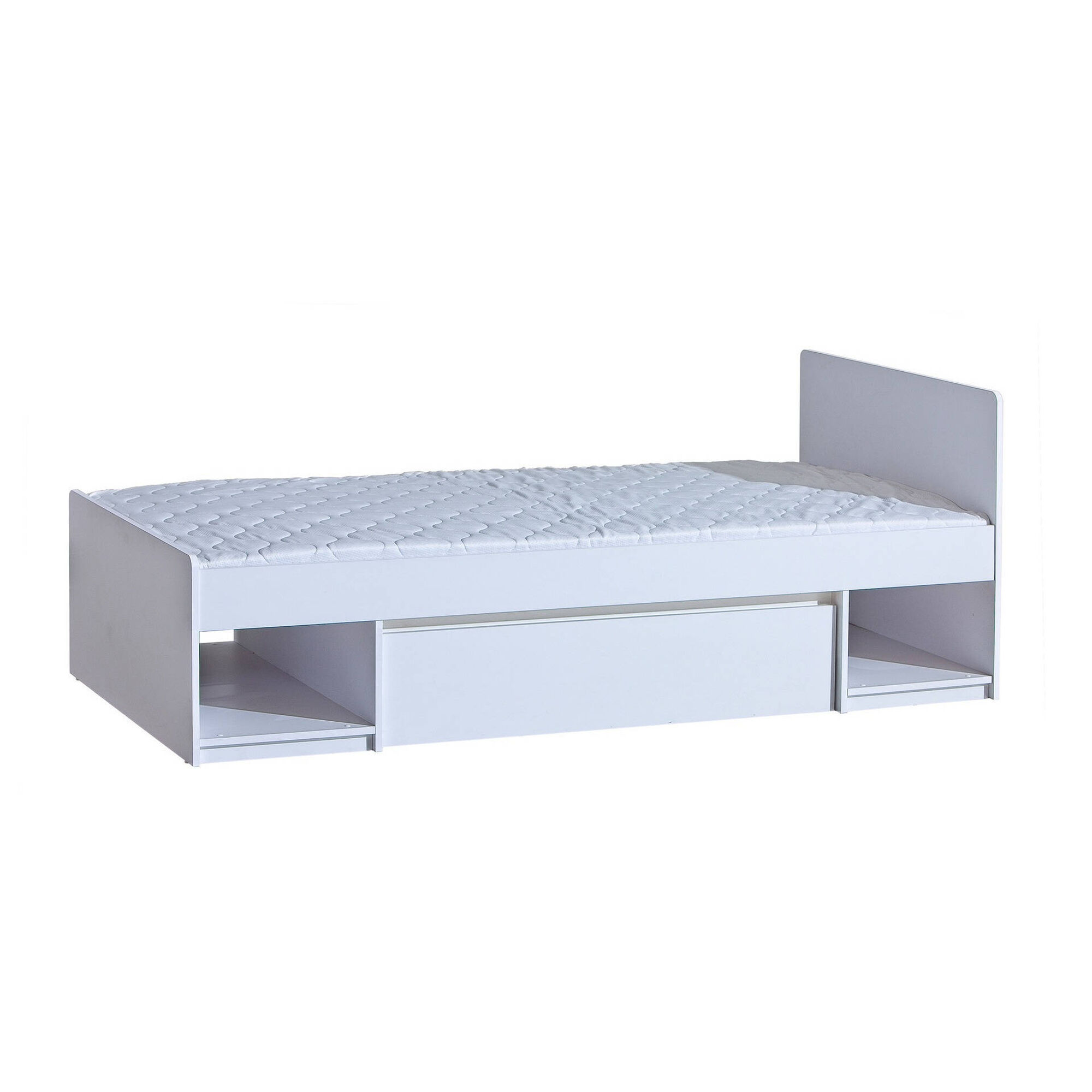 Cama Solteiro 195x90cm Branco Arca Cama Solteiro 195x90cm Branco Arca
