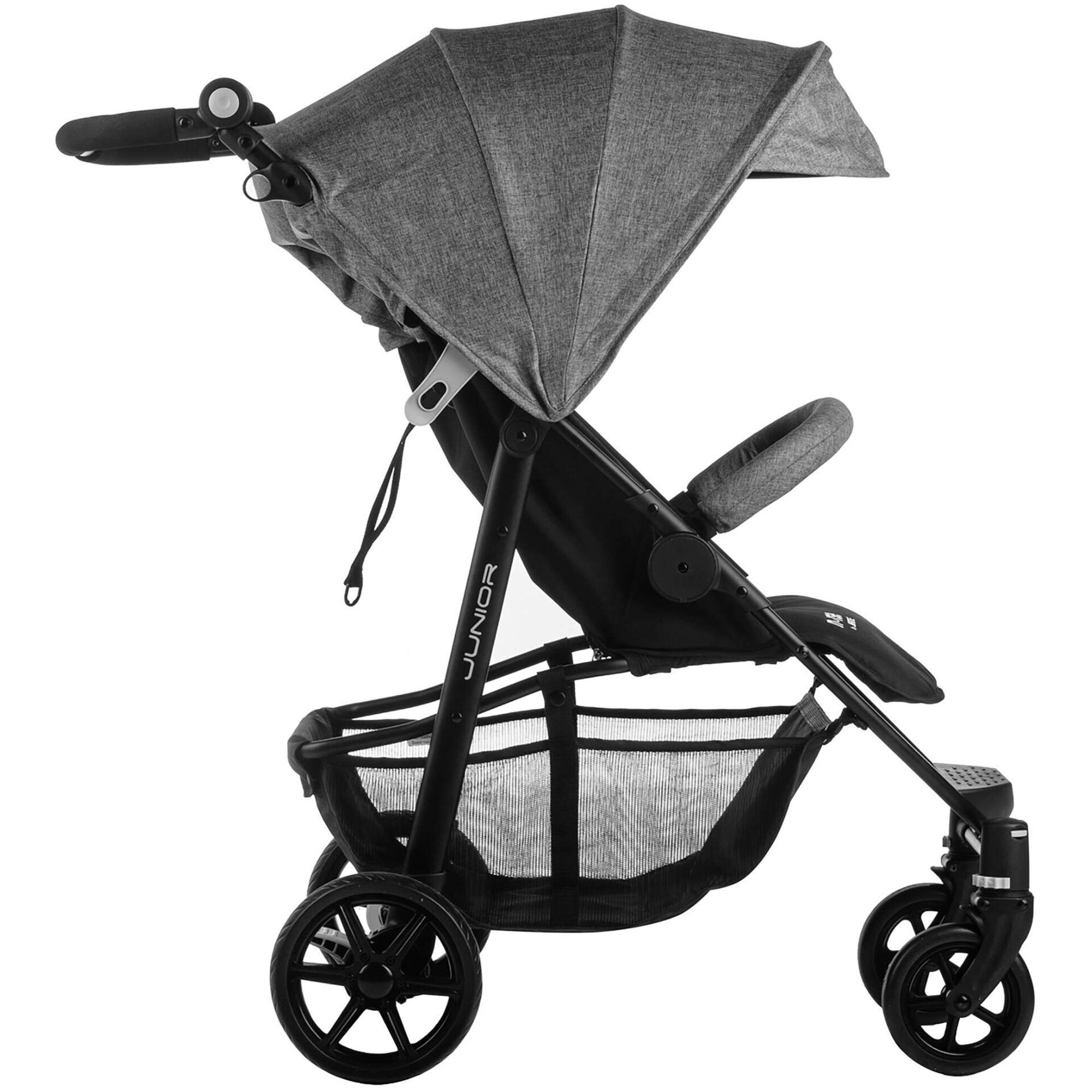 Carrinho de Passeio Cinza Junior