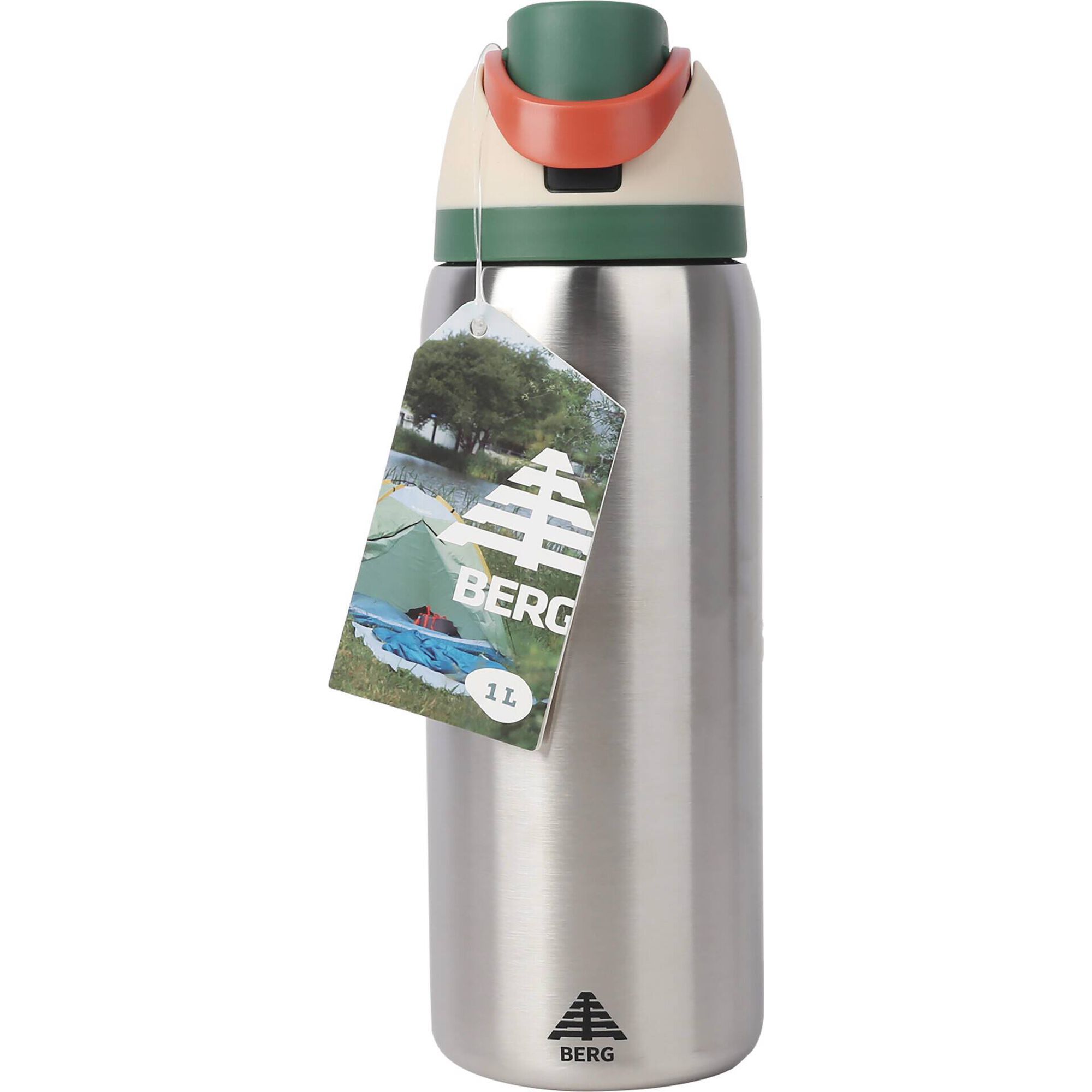 Garrafa A&ccedil;o Inoxid&aacute;vel 1L Verde Berg
