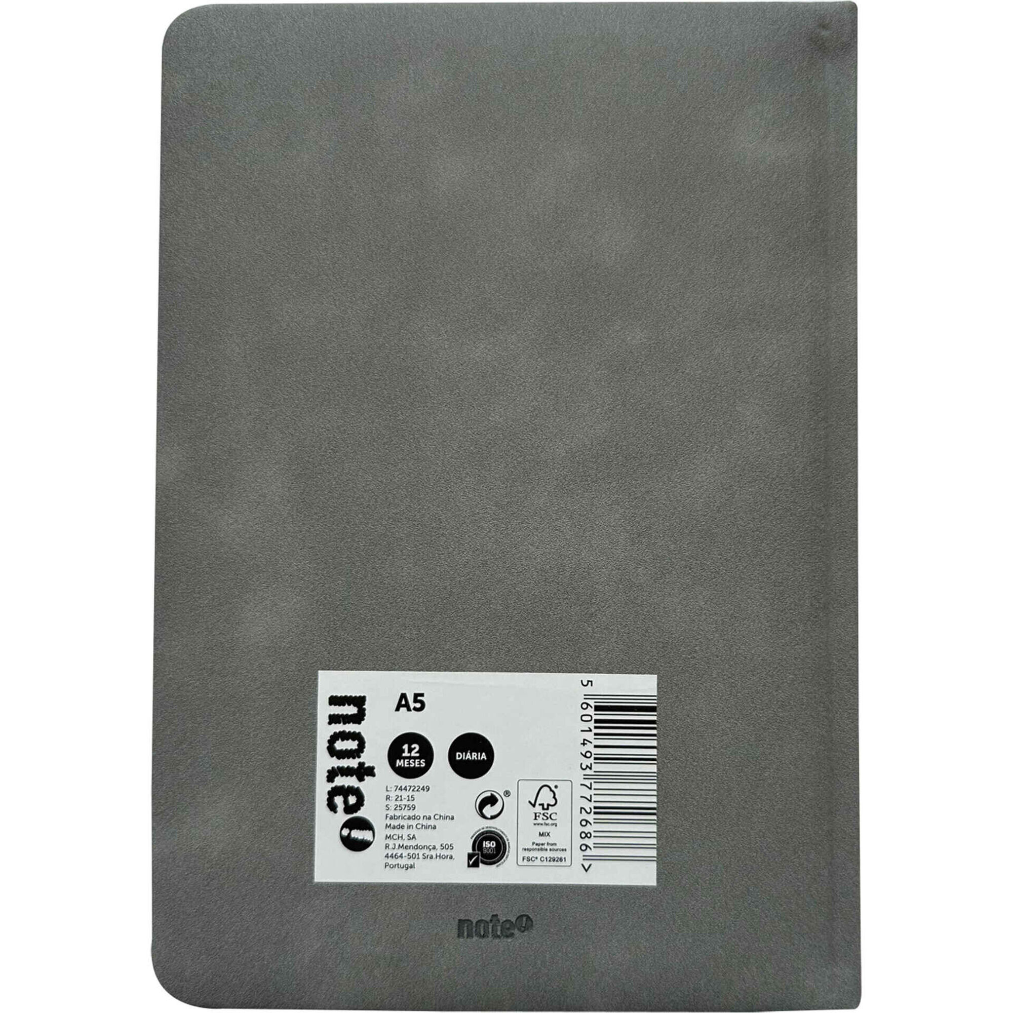 Agenda A5 2026 12 Meses (várias cores)