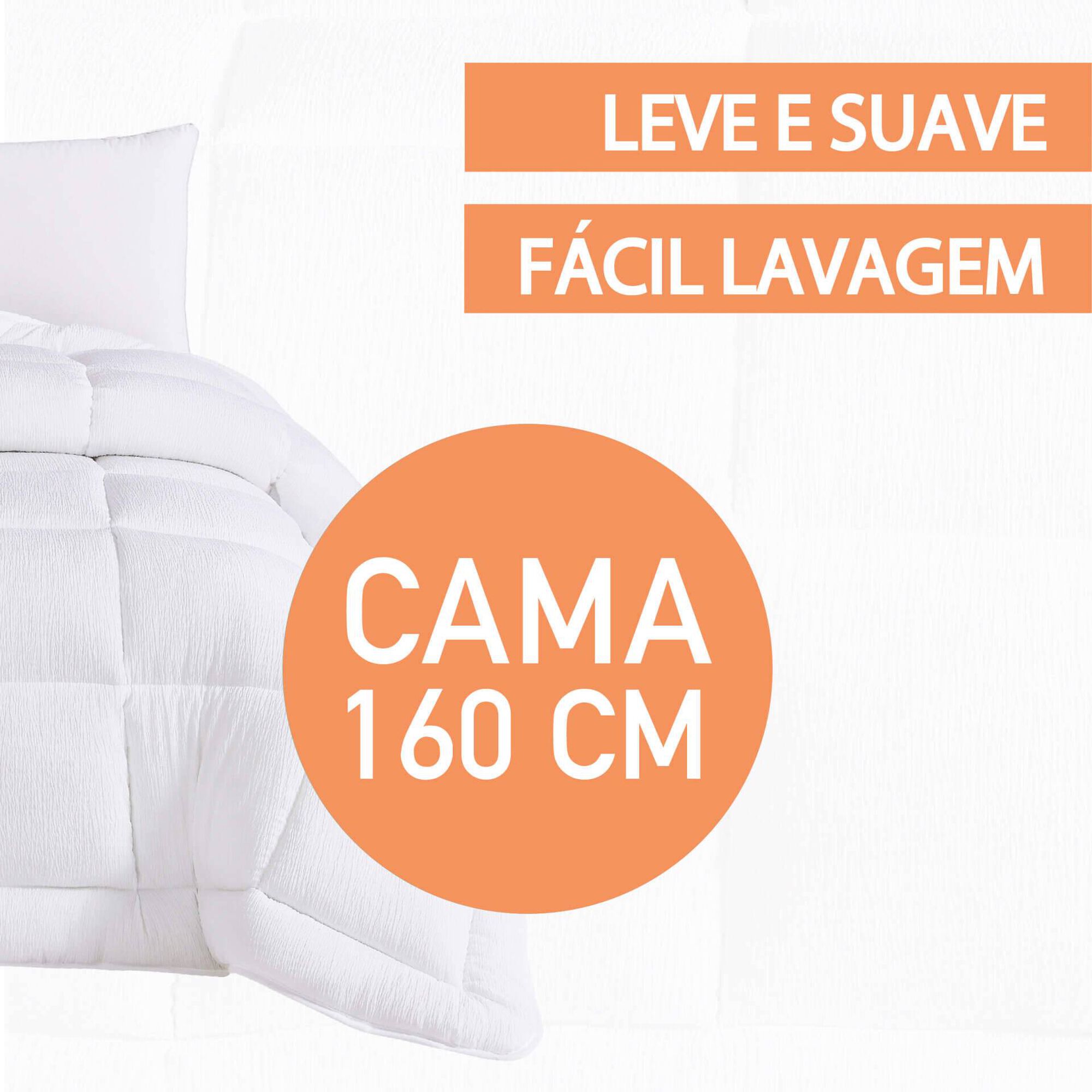 Edred&atilde;o  Washed 260x240cm Branco Kasa