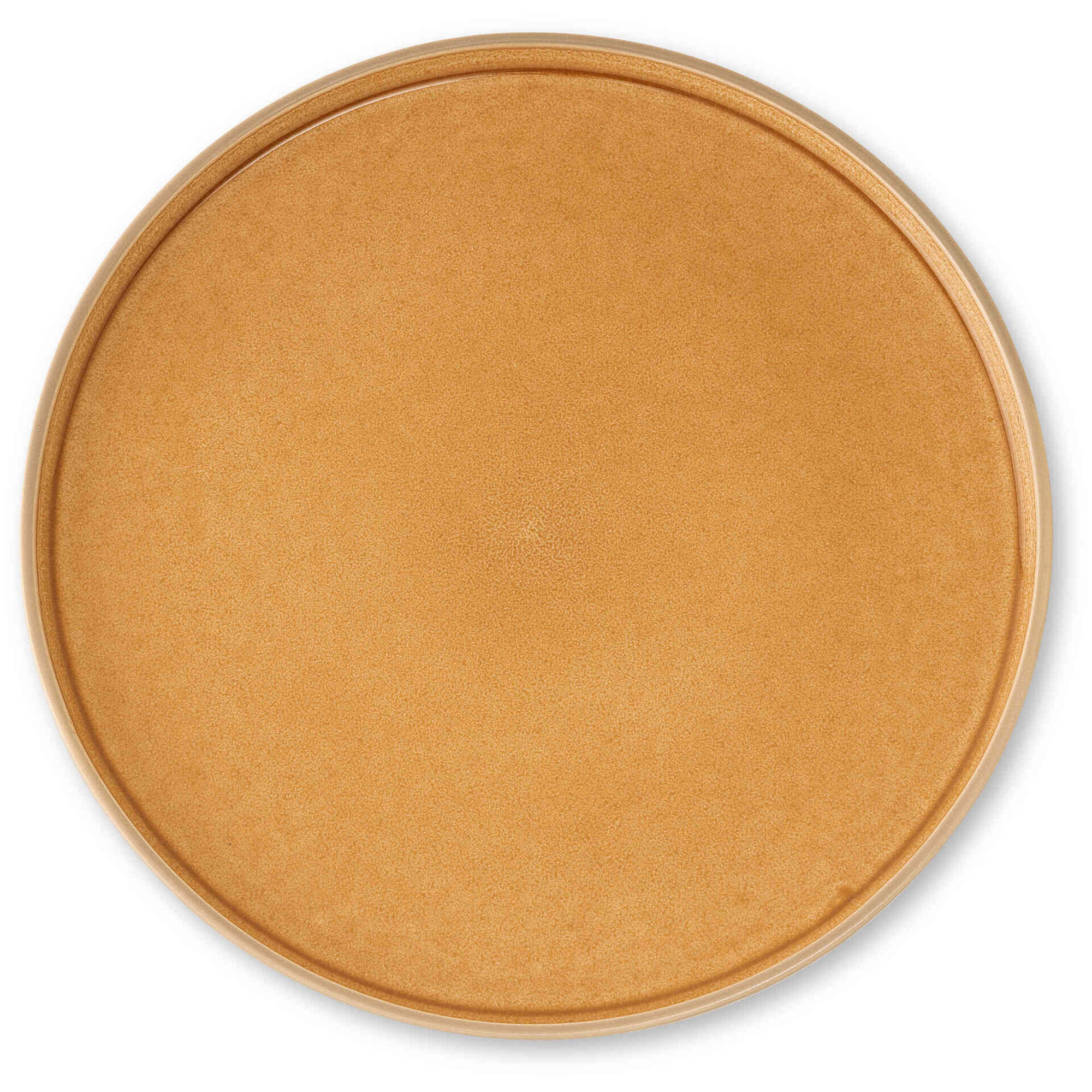 Prato Raso Grés Redondo 26,5cm Amarelo Elvas