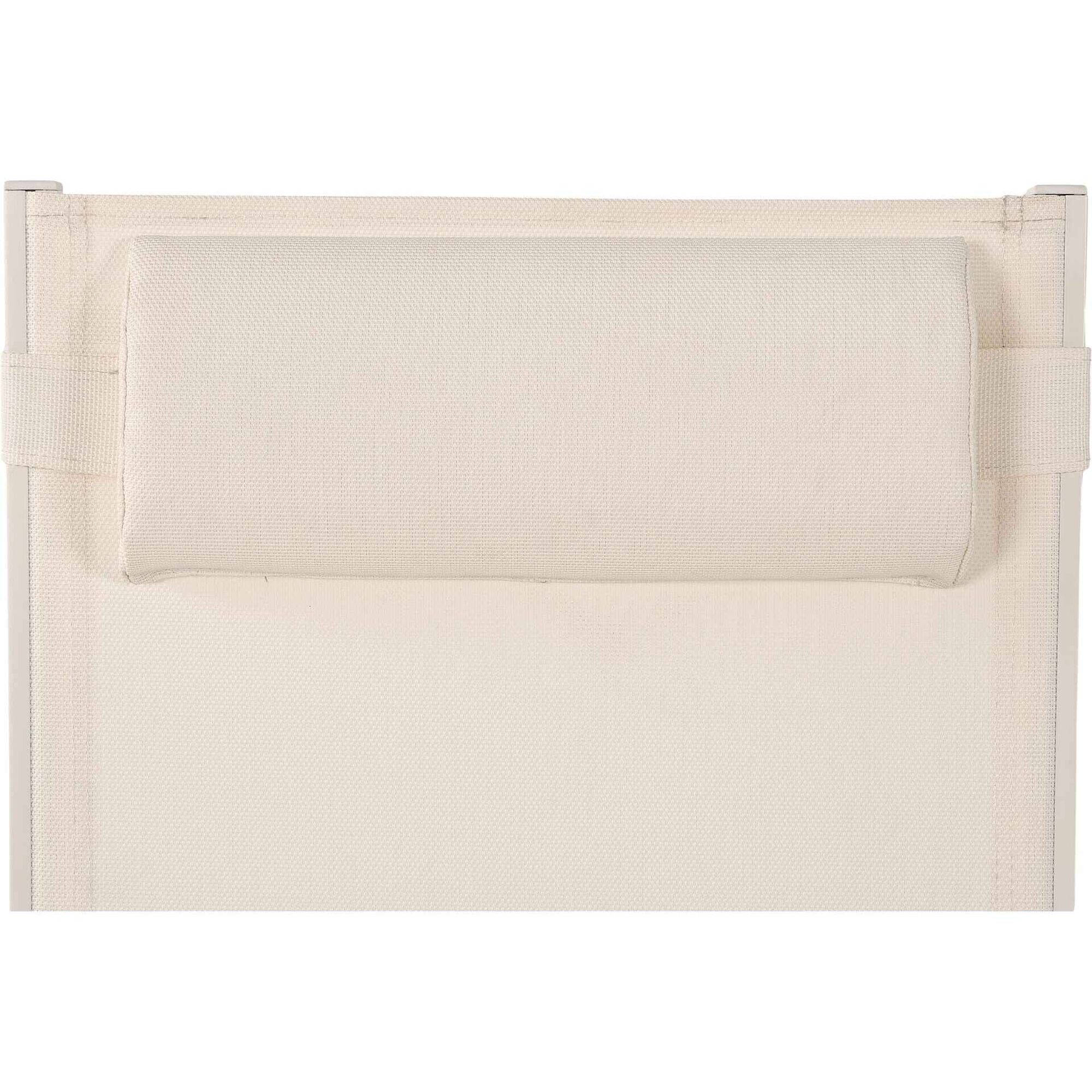 Espregui&ccedil;adeira com Almofada 194x55x91,5cm Bege Kasa