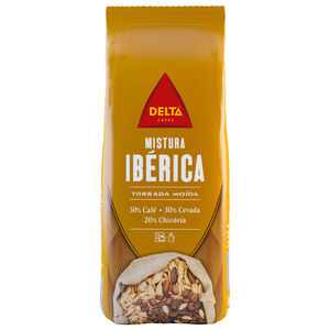 Bebida Cereais Cevada e Chicória com Café Mistura Ibérica Torrada Moída Delta