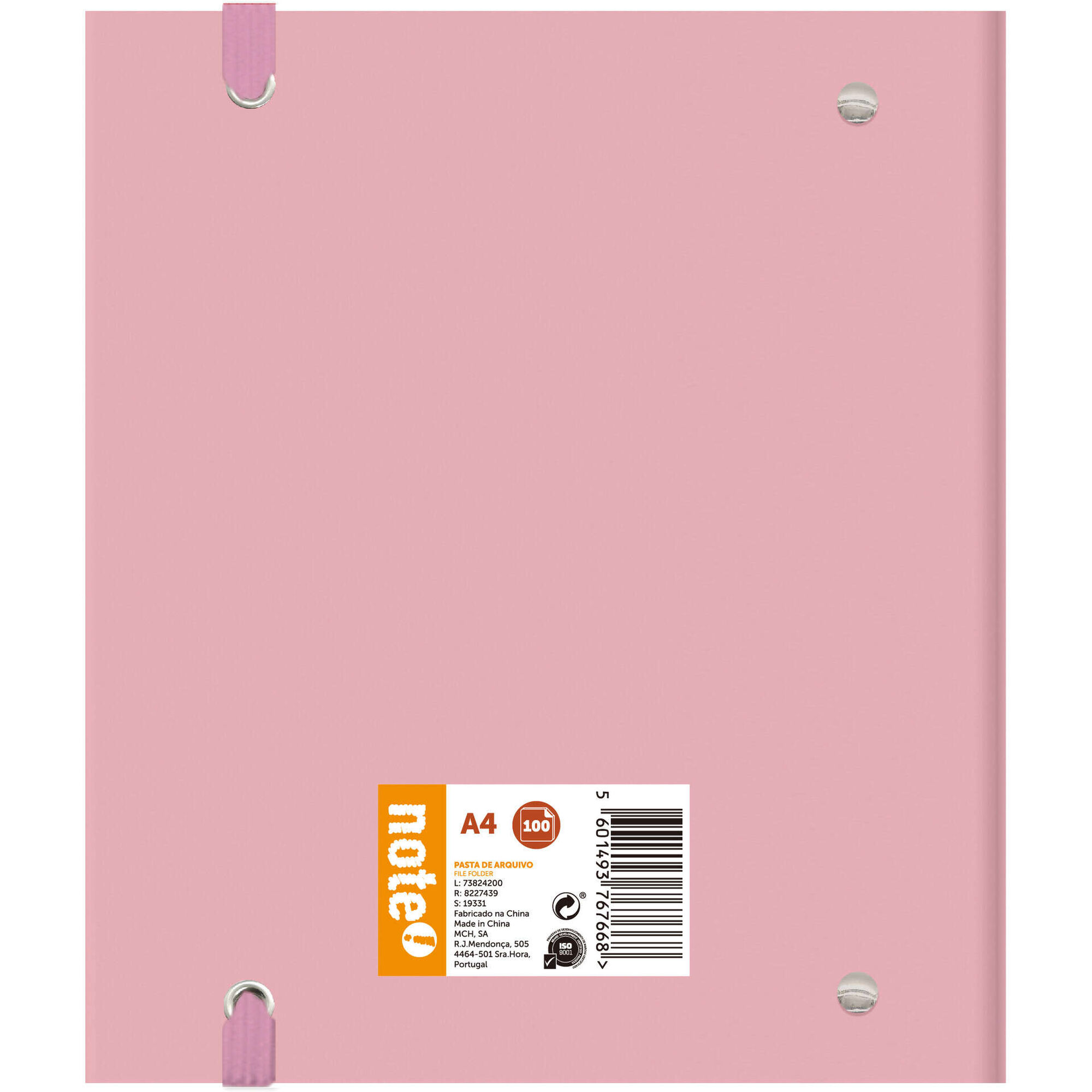 Pasta de Arquivo A4 com Recarga 100 Folhas Pastel (várias cores)