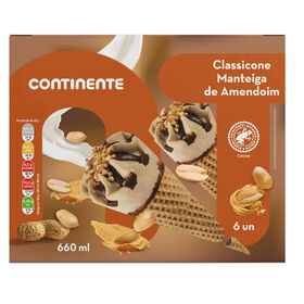 Gelado Classicone Manteiga de Amendoim