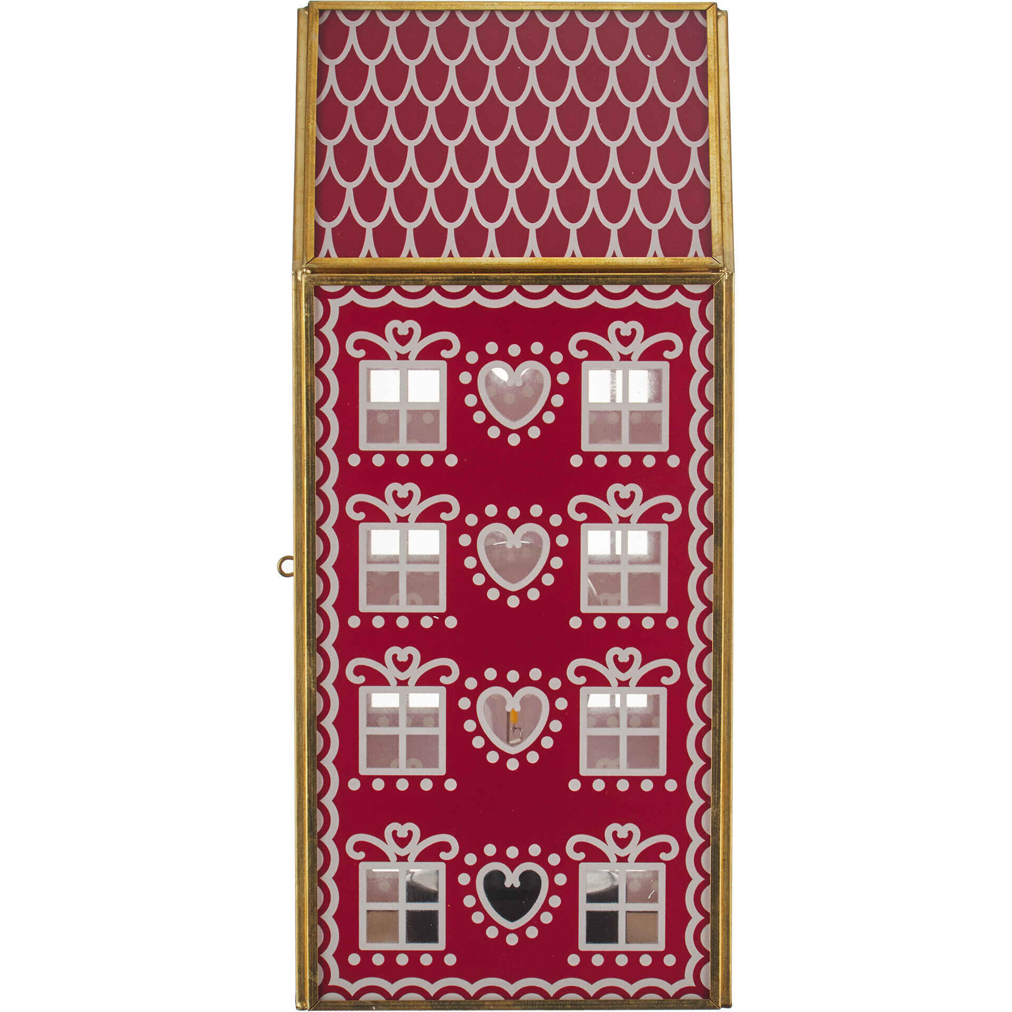 Casa Vidro 22cm com Luz Kasa