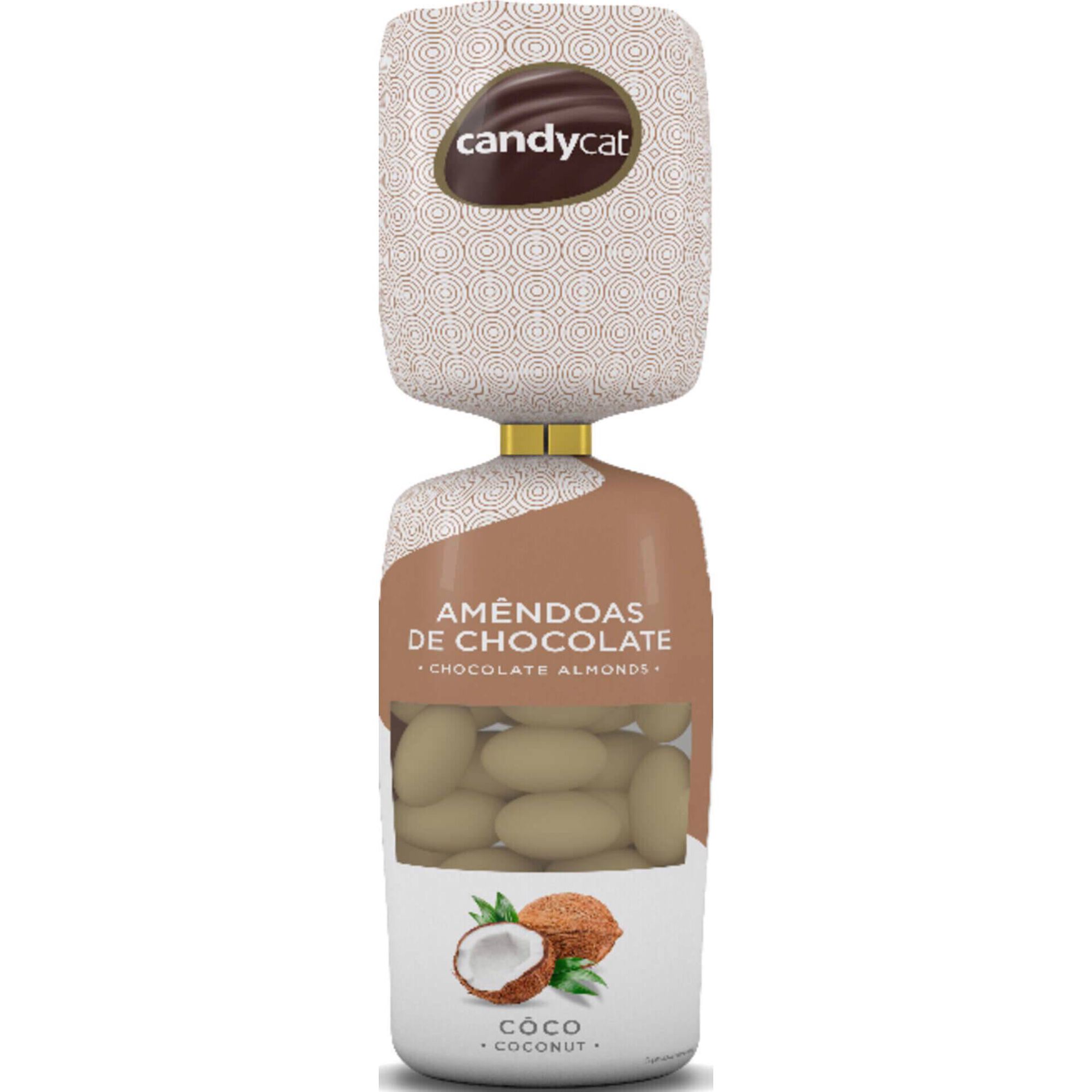 Am&ecirc;ndoas Chocolate e Coco Candycat