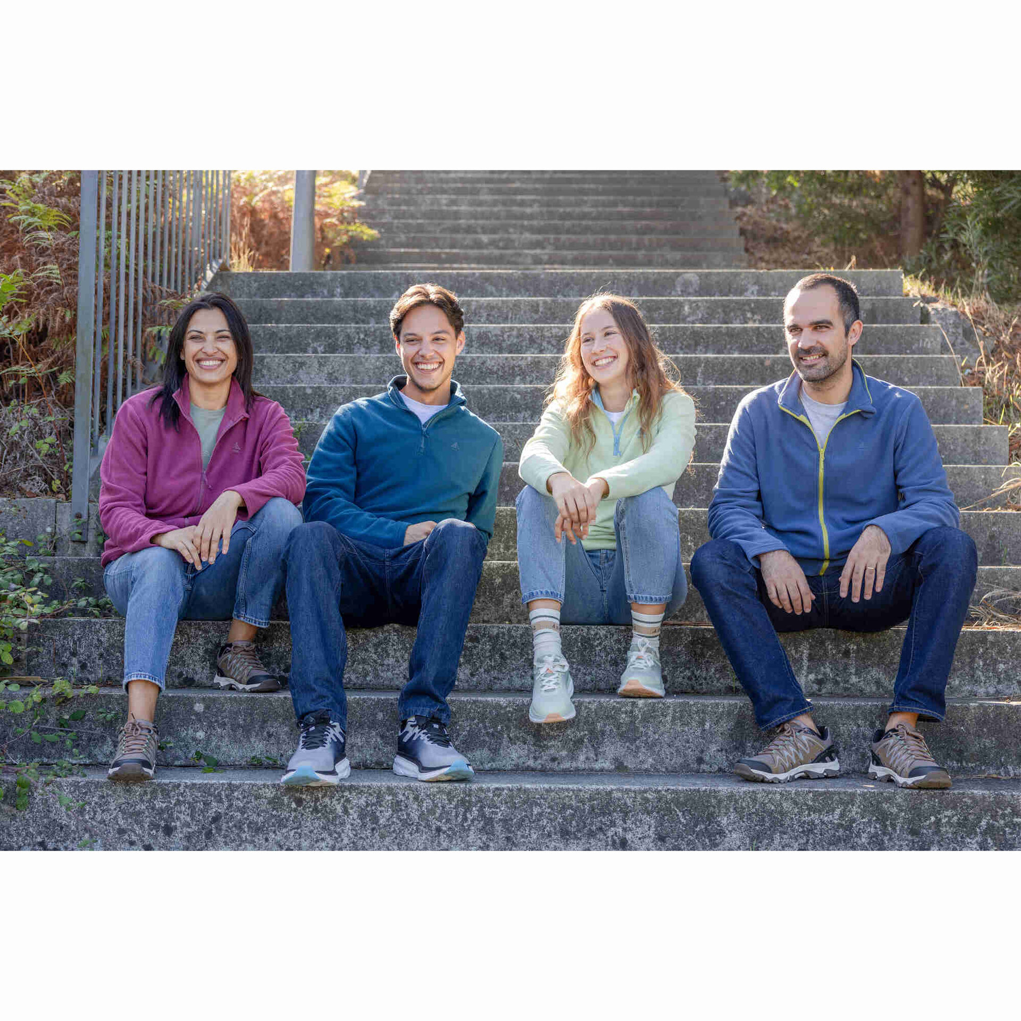 Camisola Polar Mulher Verde e Azul L Berg