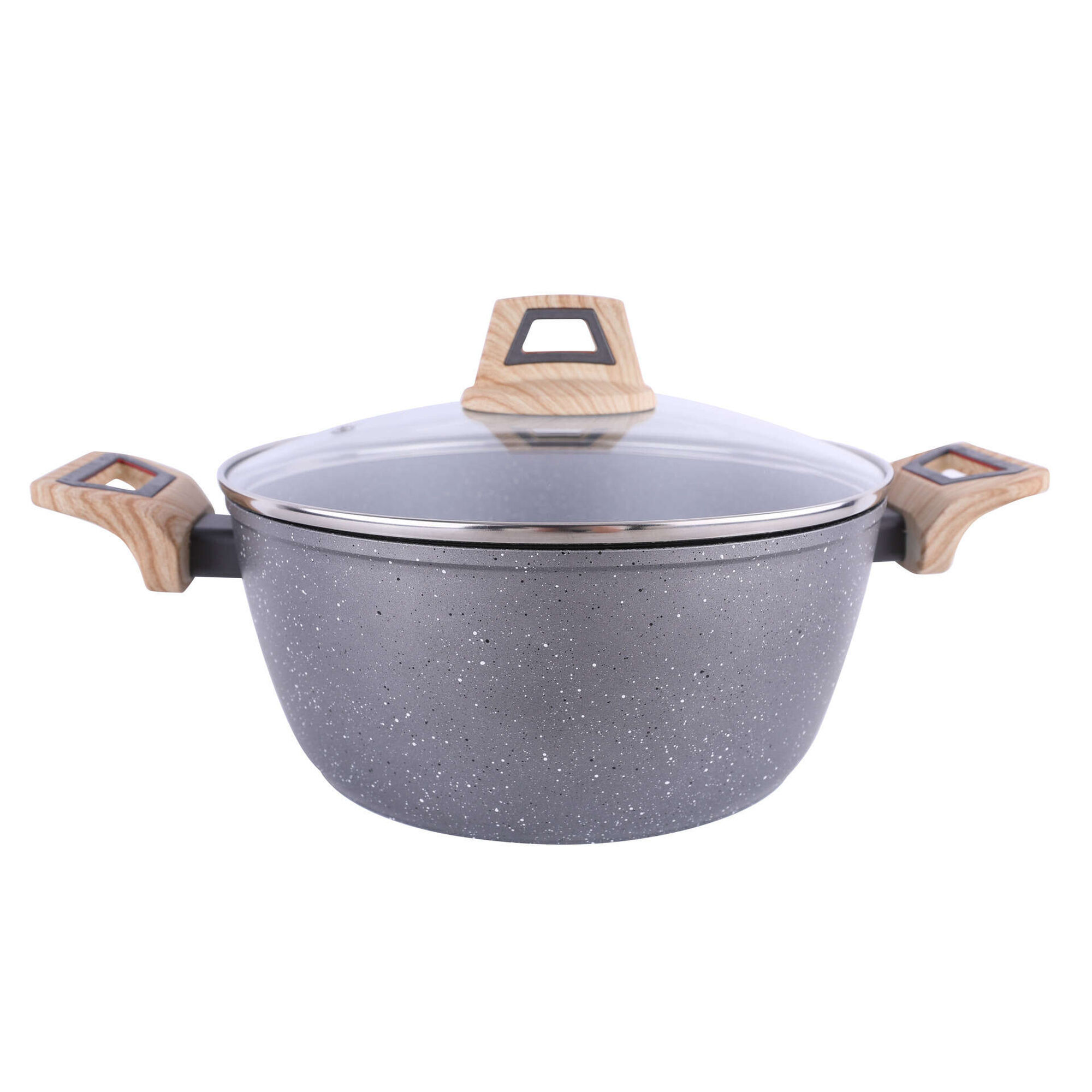 Ca&ccedil;arola Antiaderente Alum&iacute;nio Wood Stone