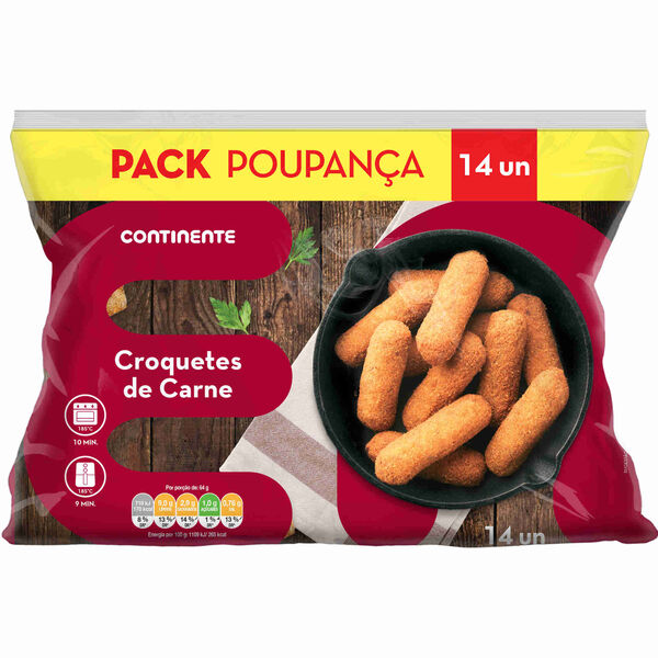 Croquetes de Carne Forno Pack Poupança Continente