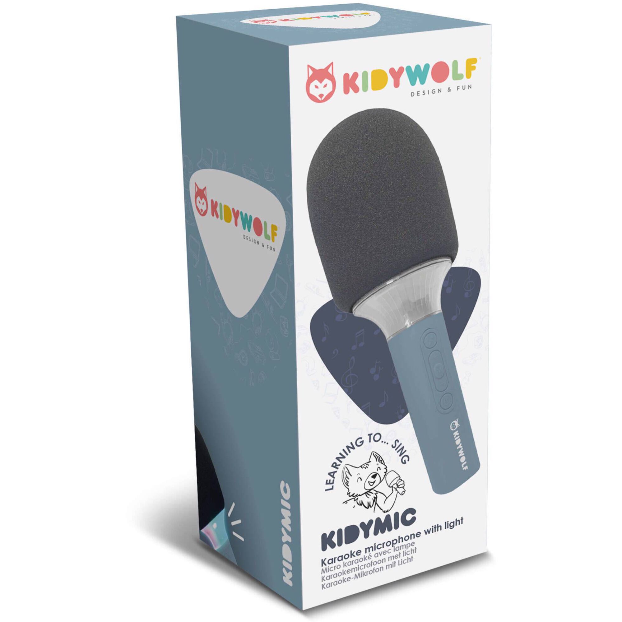 Kidywolf - Microfone de Karaoke Azul