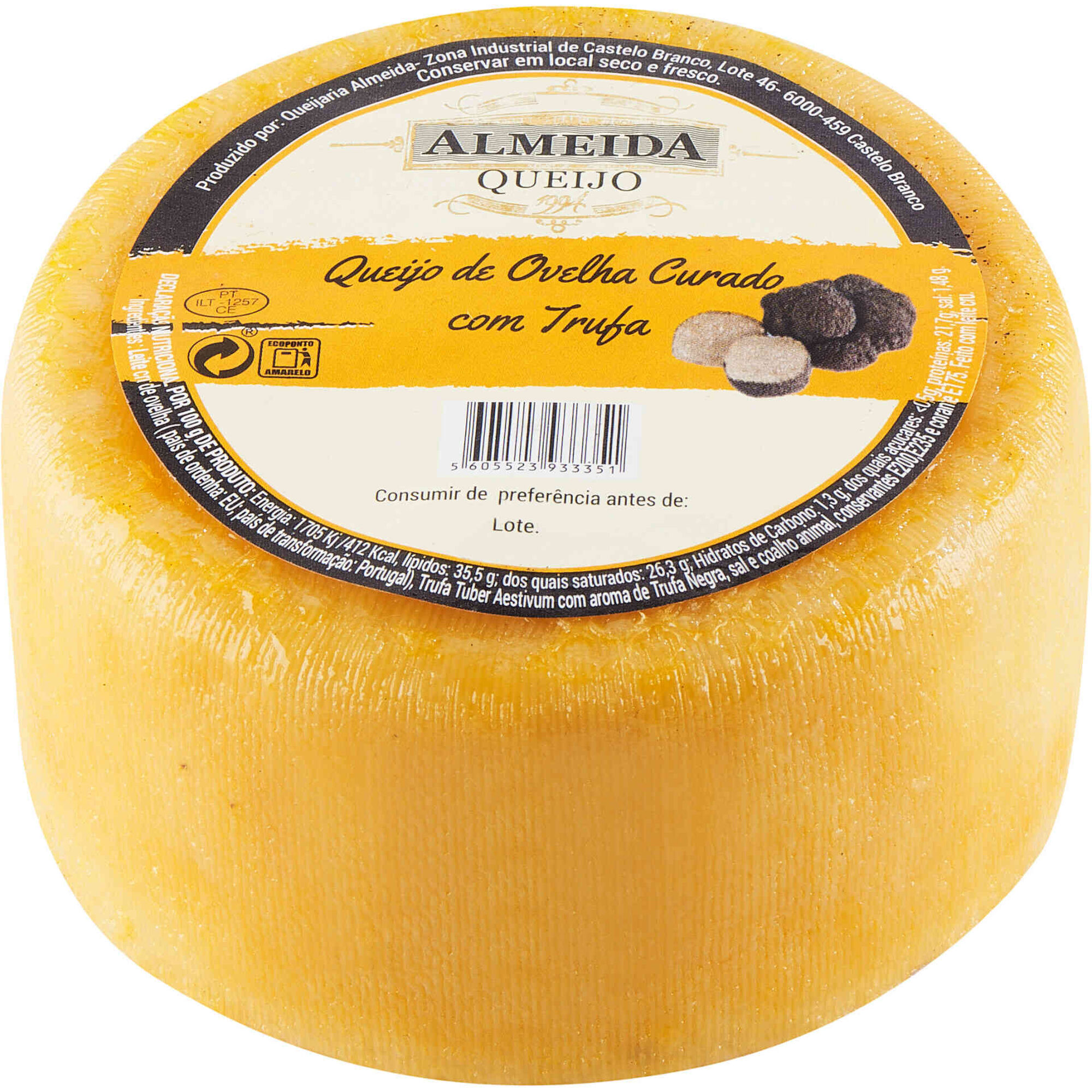 Queijo de Ovelha Curado com Trufa Queijaria Almeida